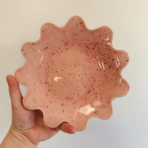 STRAWBERRY ICE CREAM SQUIGGLE PLATE