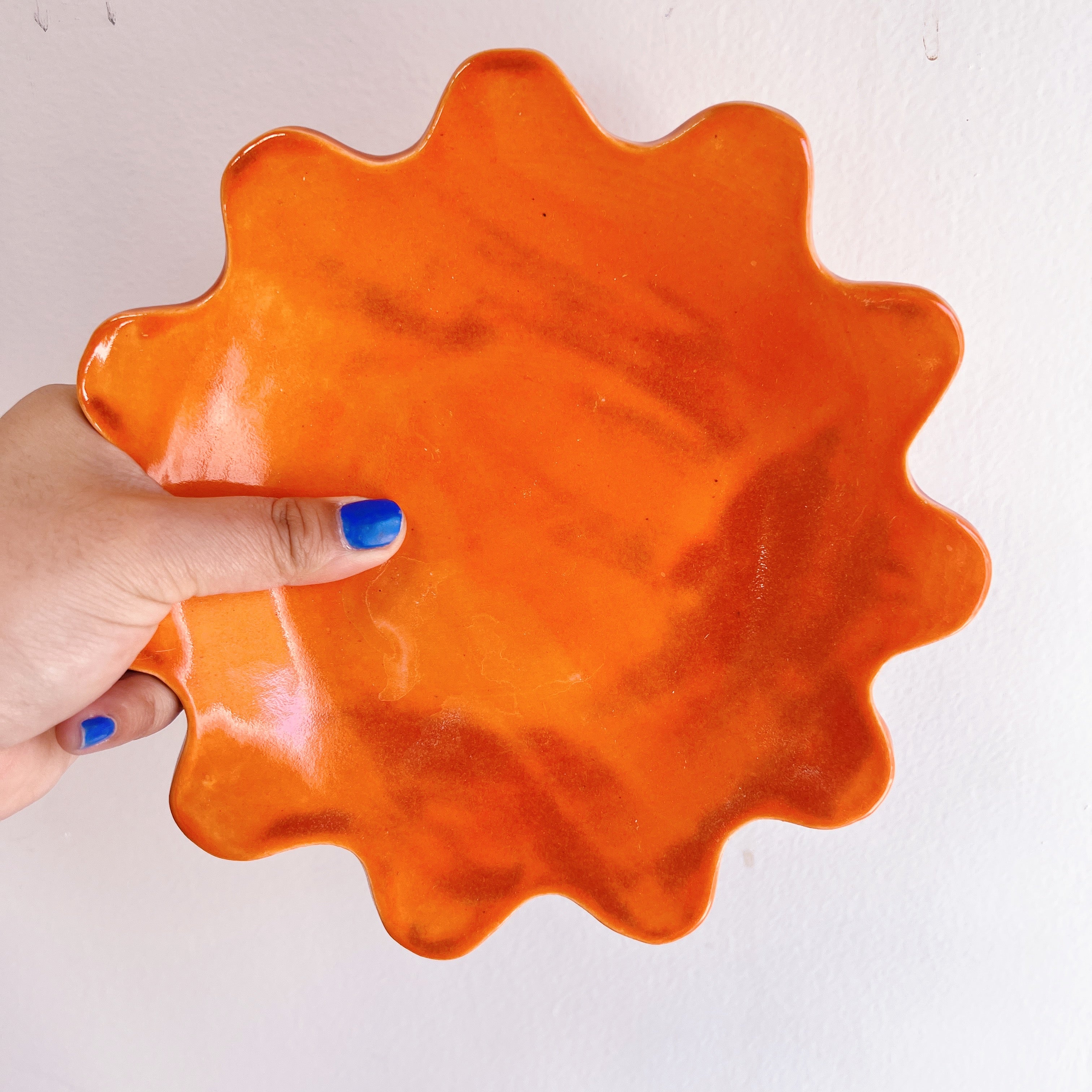 *SECONDS*PERSIMMON SQUIGGLE PLATE