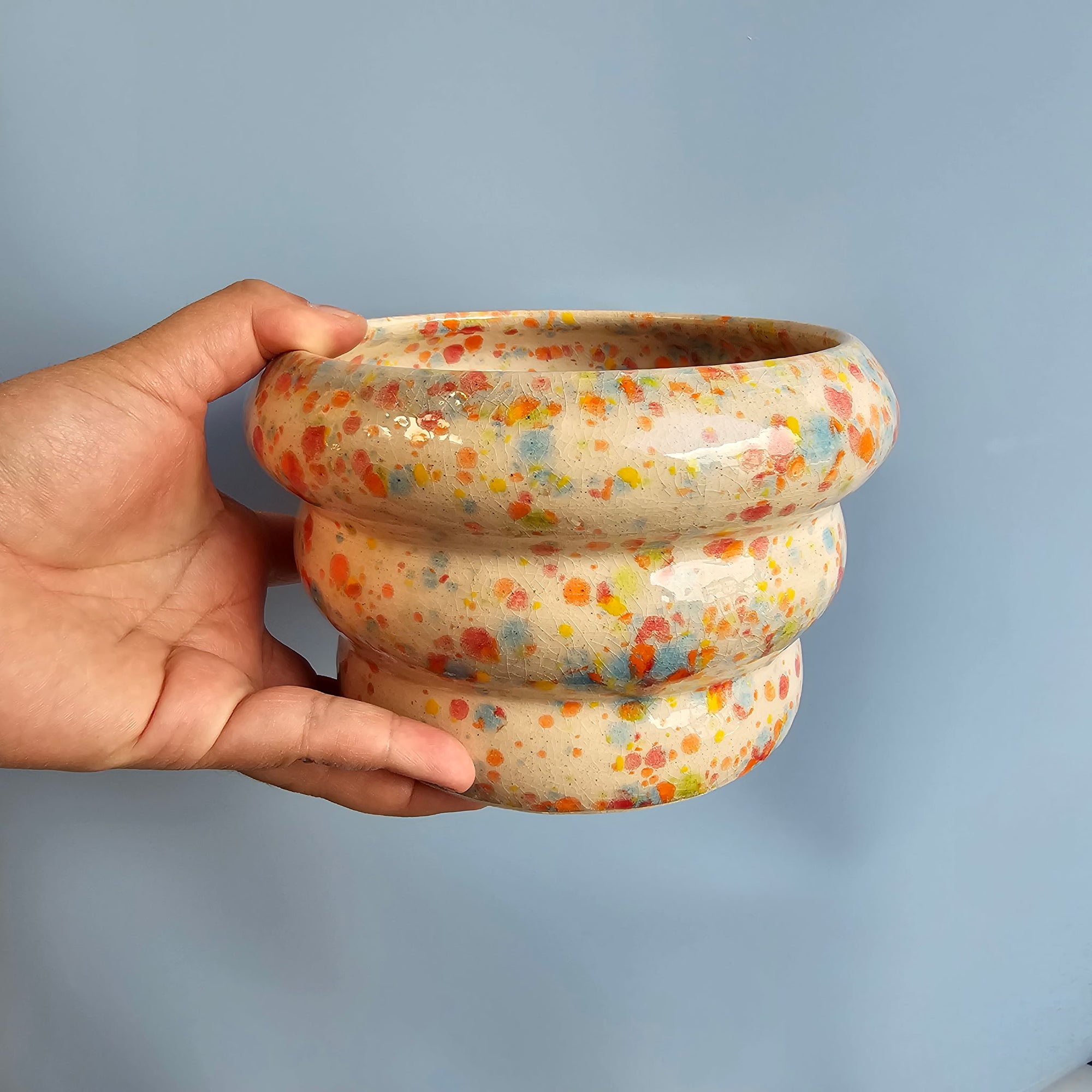 *SECONDS* FISH BOWL WAVY PLANTER