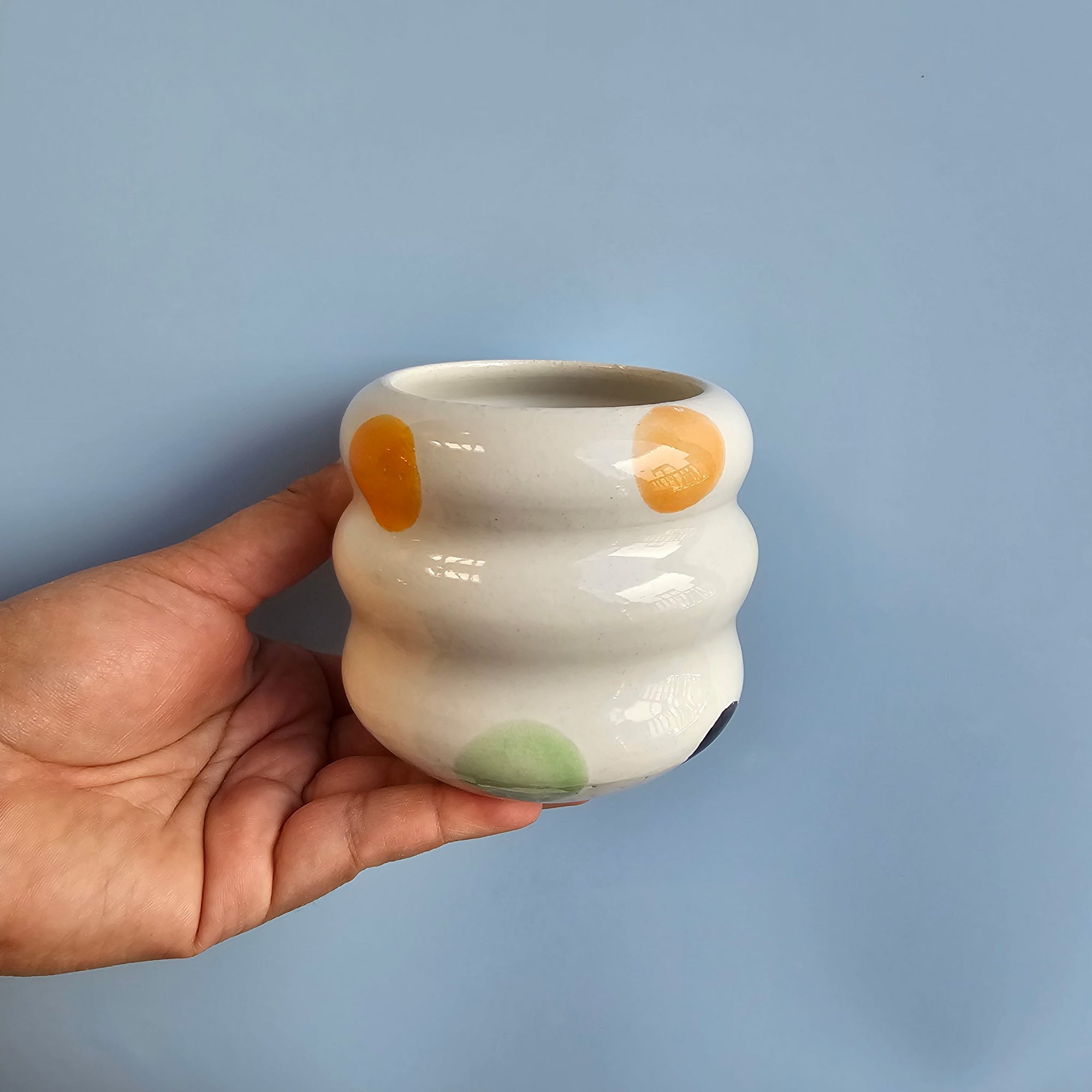 RAINBOW POLKADOT TRIPPY CUP