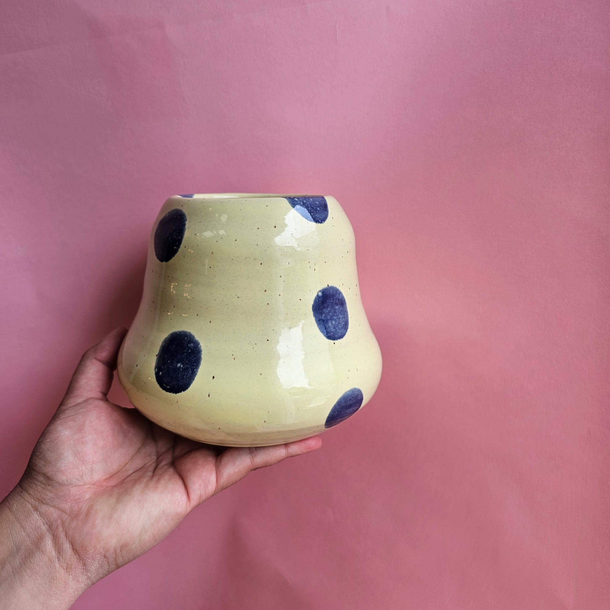BLUEBERRY LEMON DOT VASE