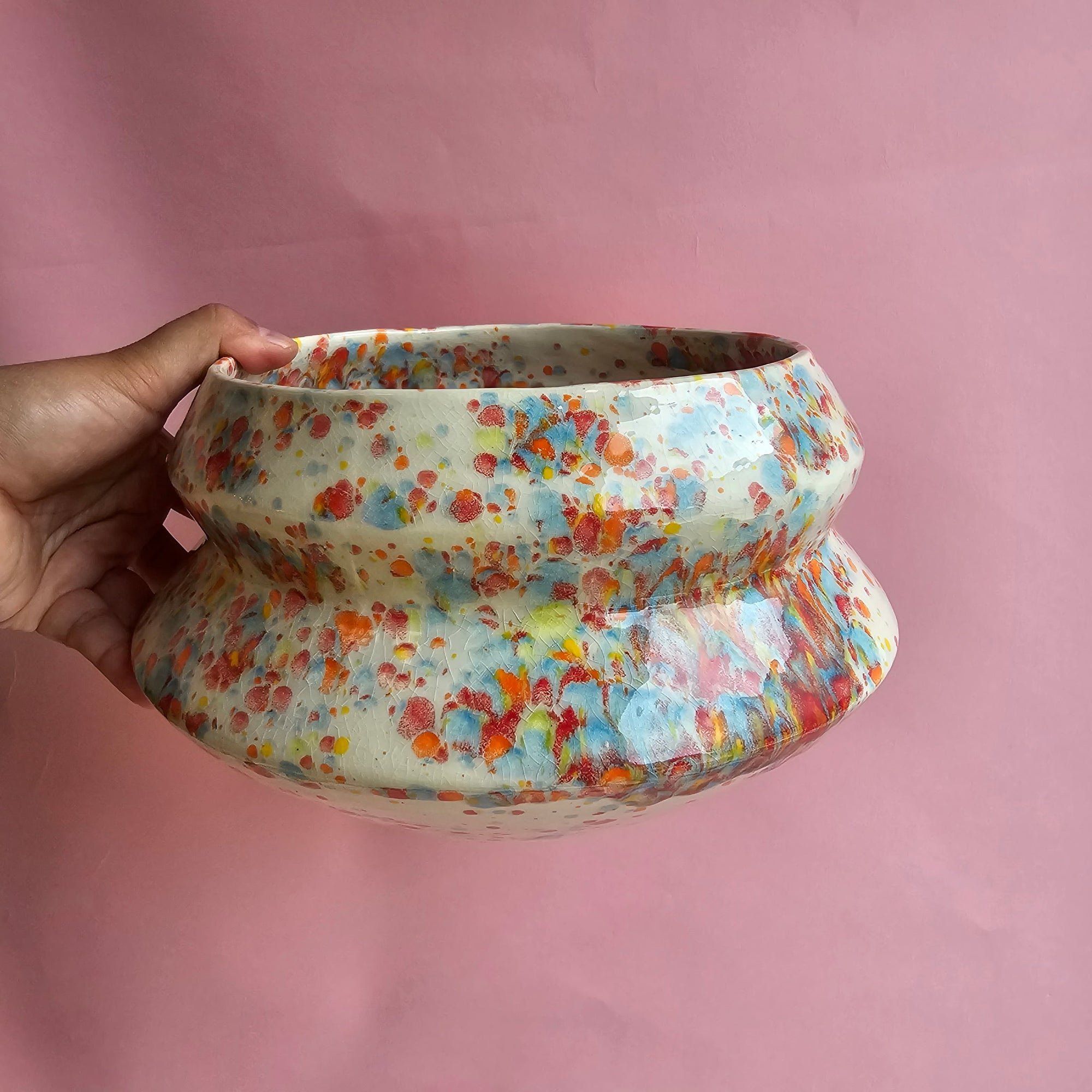 FISH BOWL ANGLES PLANTER