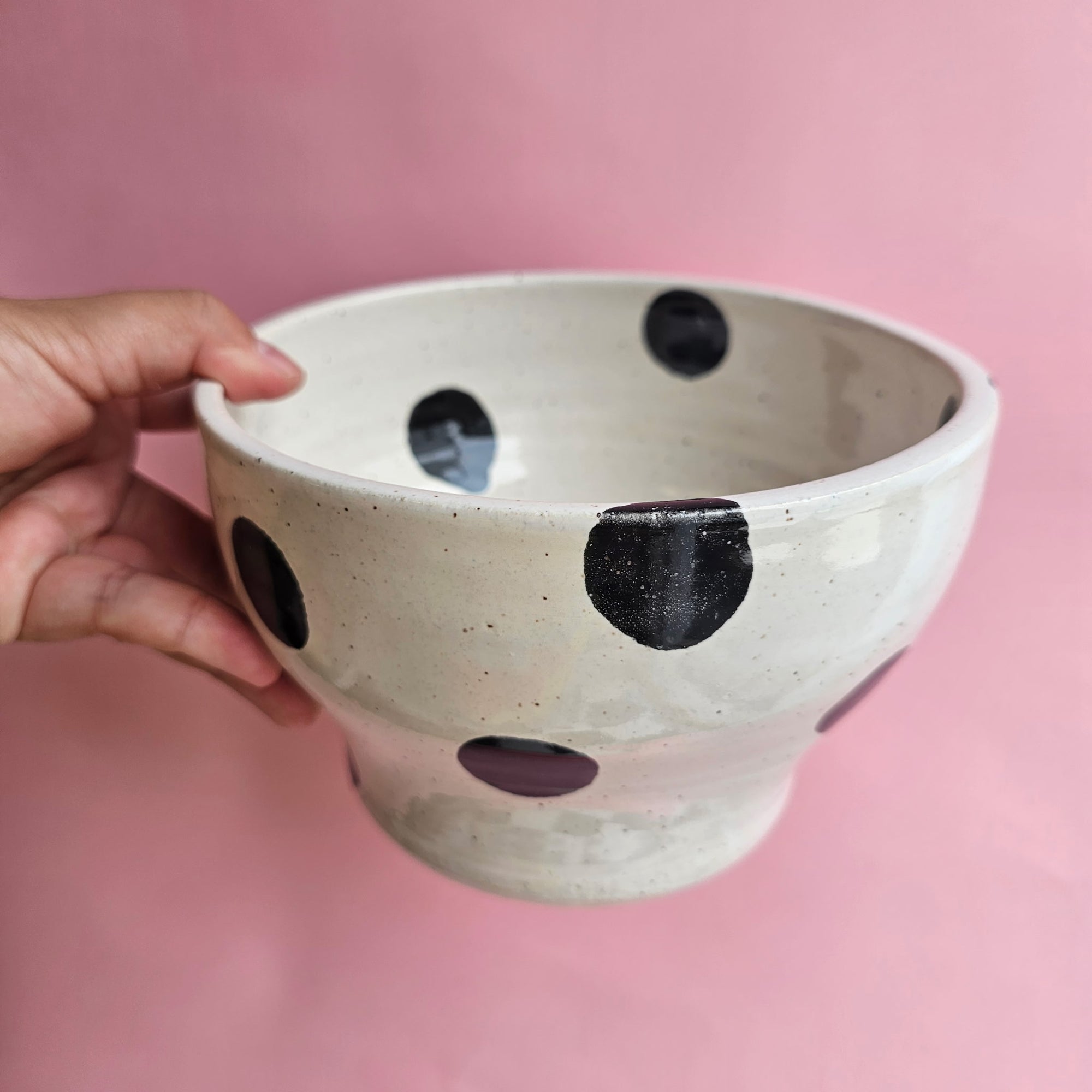 POLKADOT SPECKLED BOWL