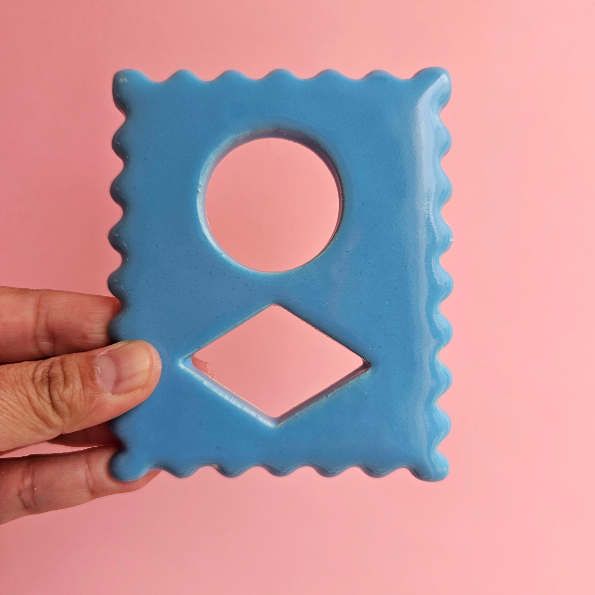 SOFT BLUE MINI DOUBLE FRAME