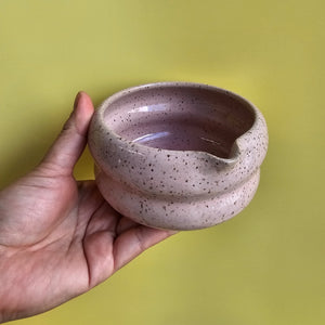 ORCHID SPECKLED VENUS MATCHA BOWL