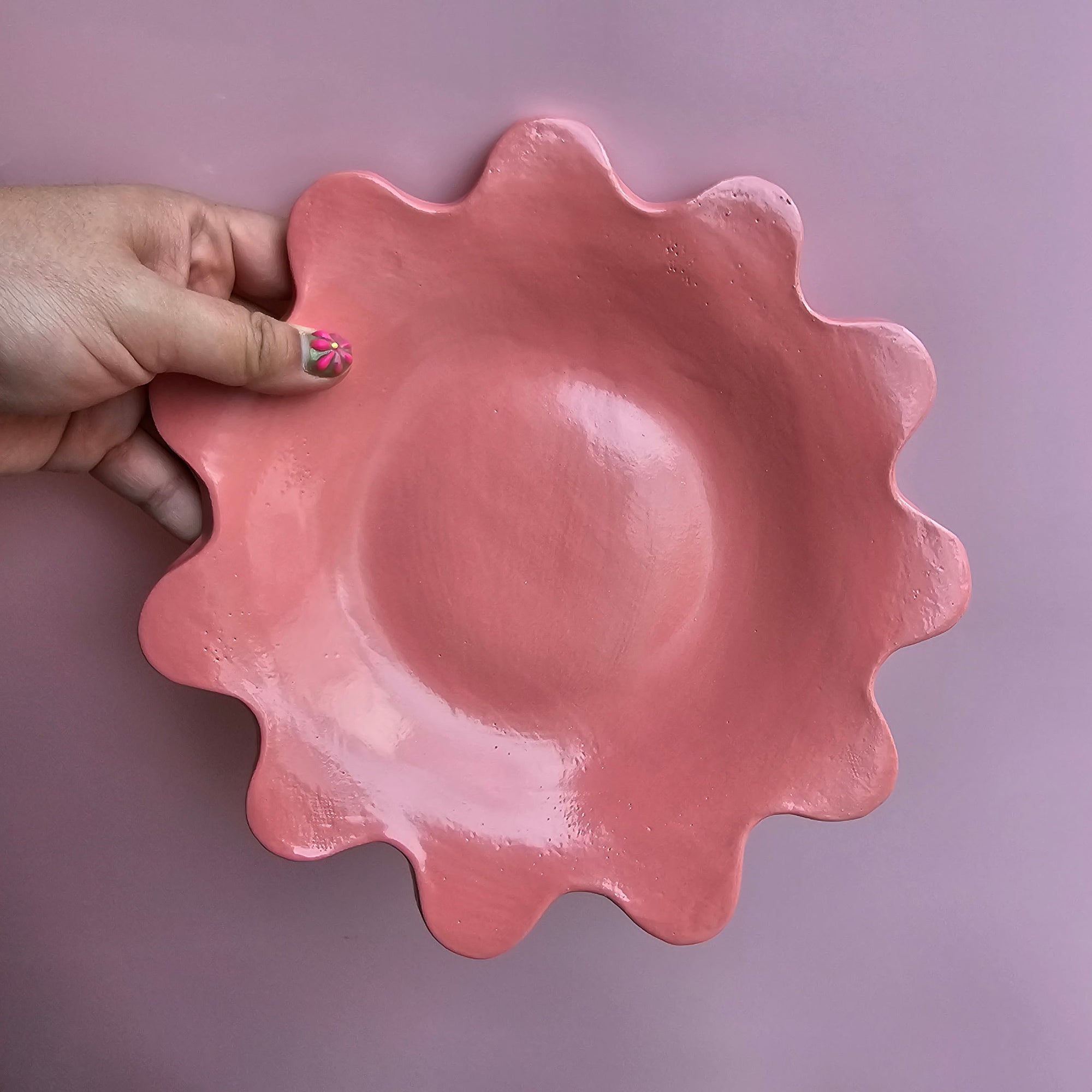 FLAMINGO DAISY PLATE!