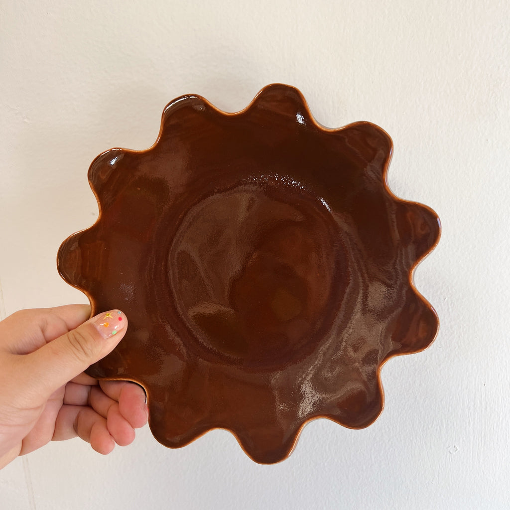 CHOCOLATE SQUIGGLE PLATE