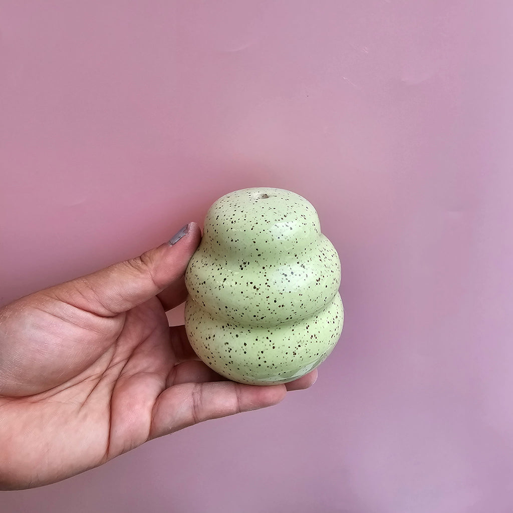 MINTY SPECKLED SALT SHAKER