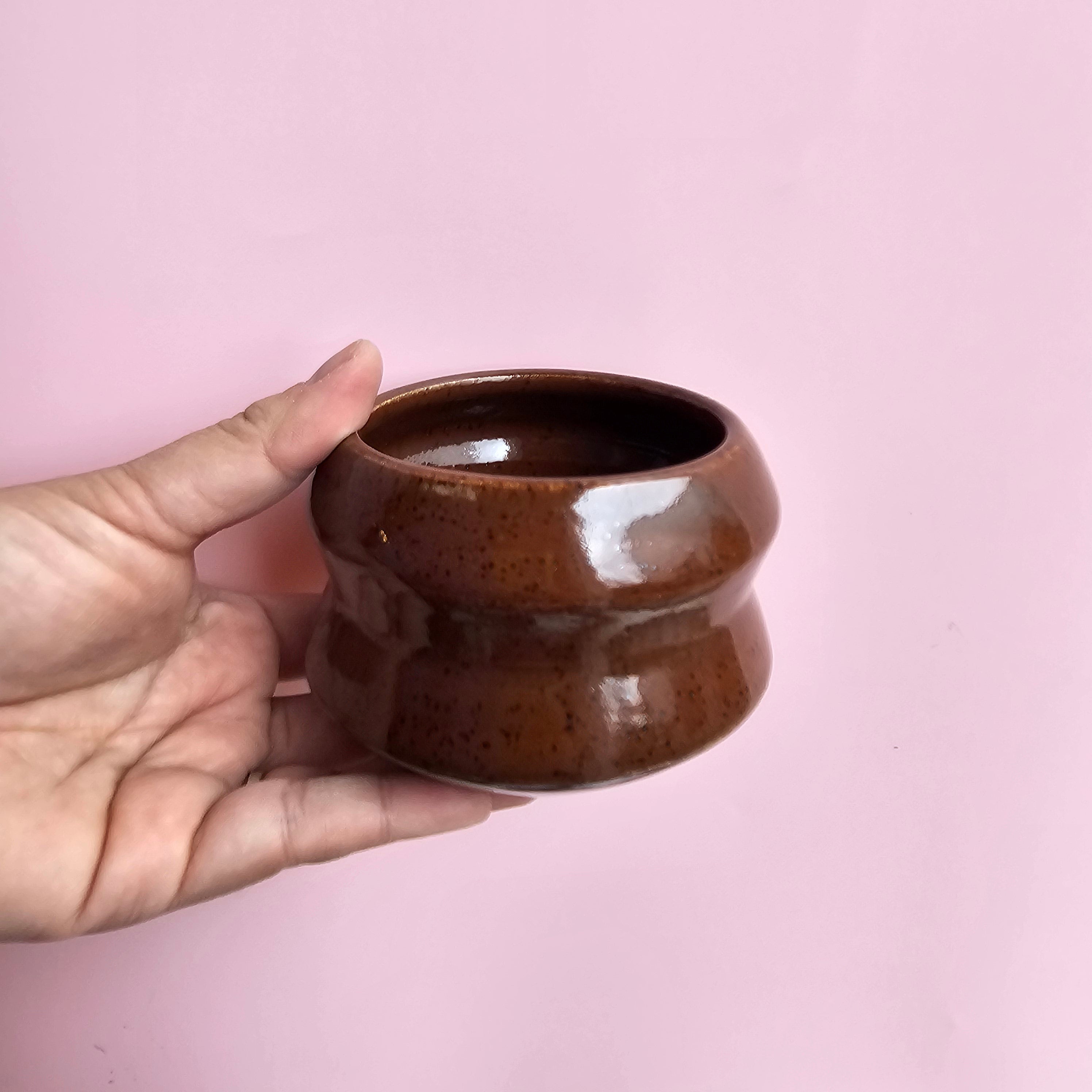 CHOCOLATE UFO CUP/VASE