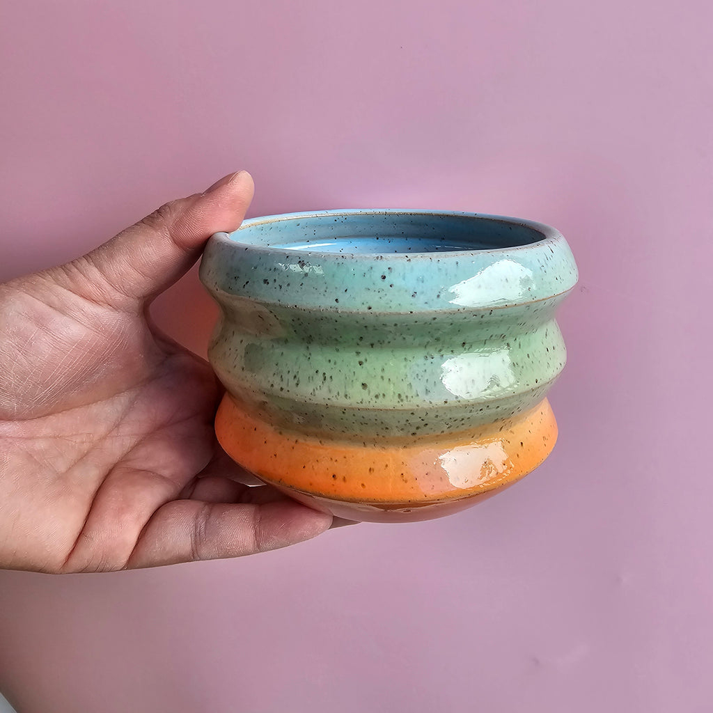 PONYO ZIG ZAG MATCHA BOWL