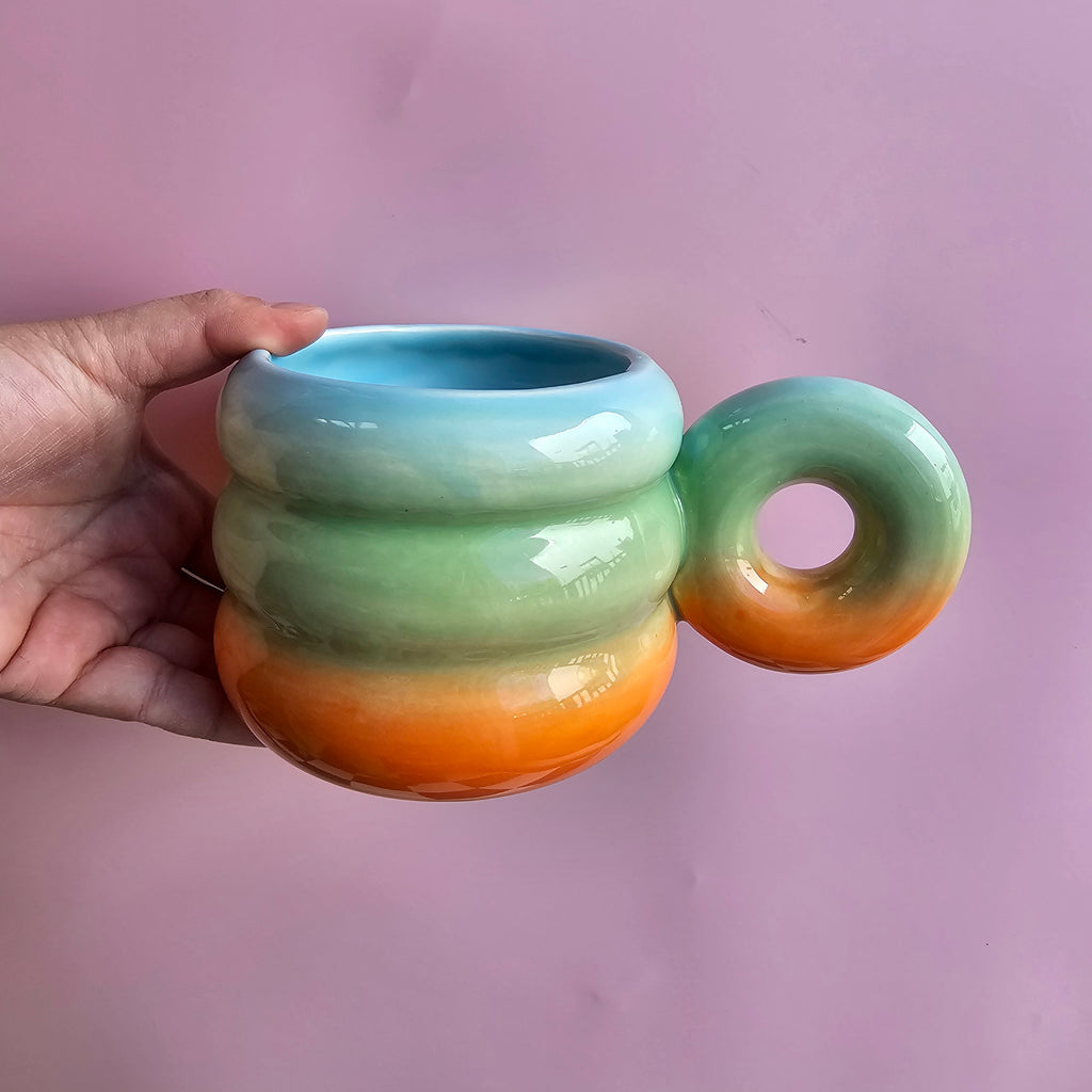 PONYO JUMBO TRIPPY DONUT MUG