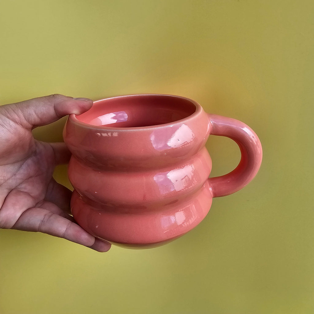 FLAMINGO JUMBO ZIGZAG MUG