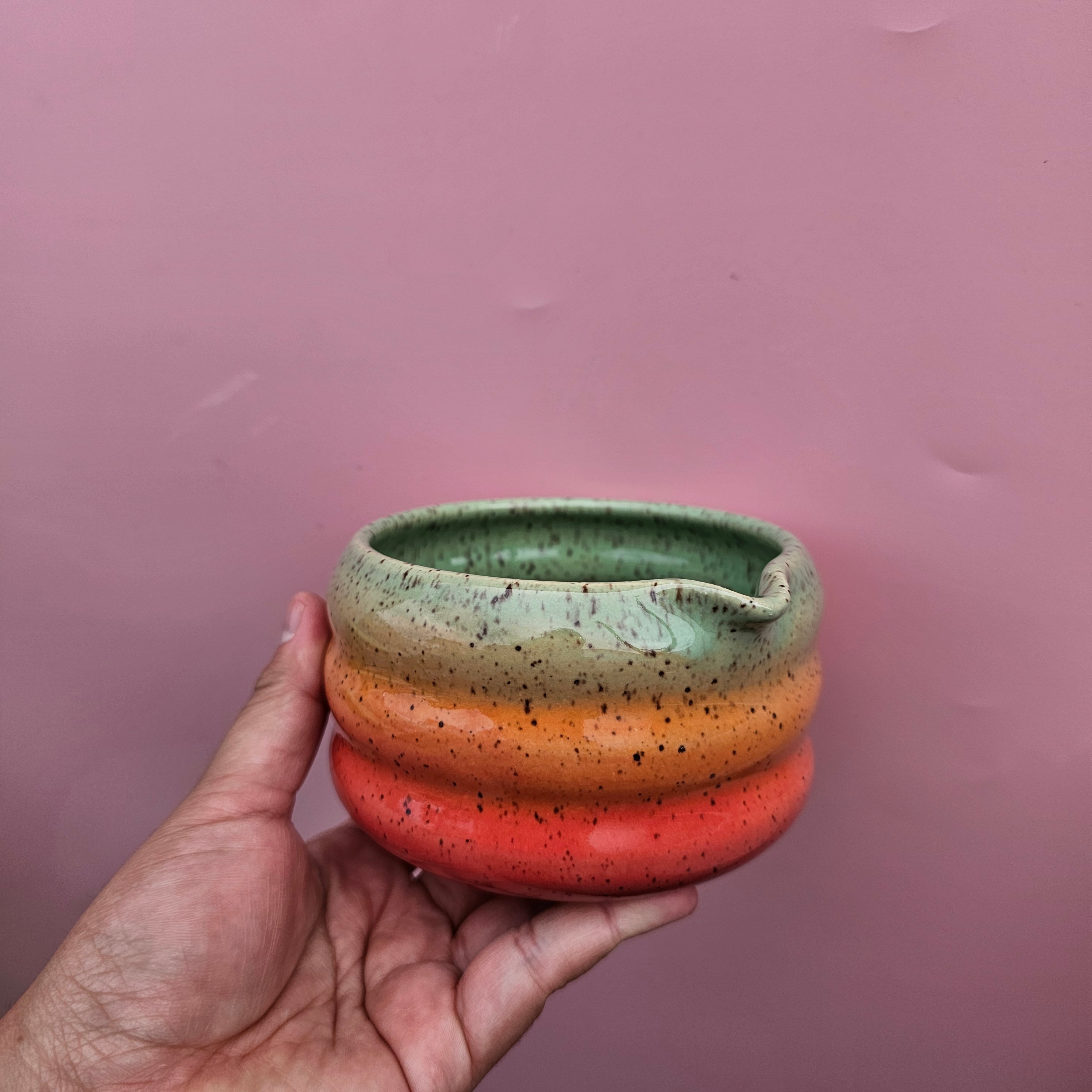 STRAWBERRY PEACH TRIPPY MATCHA BOWL