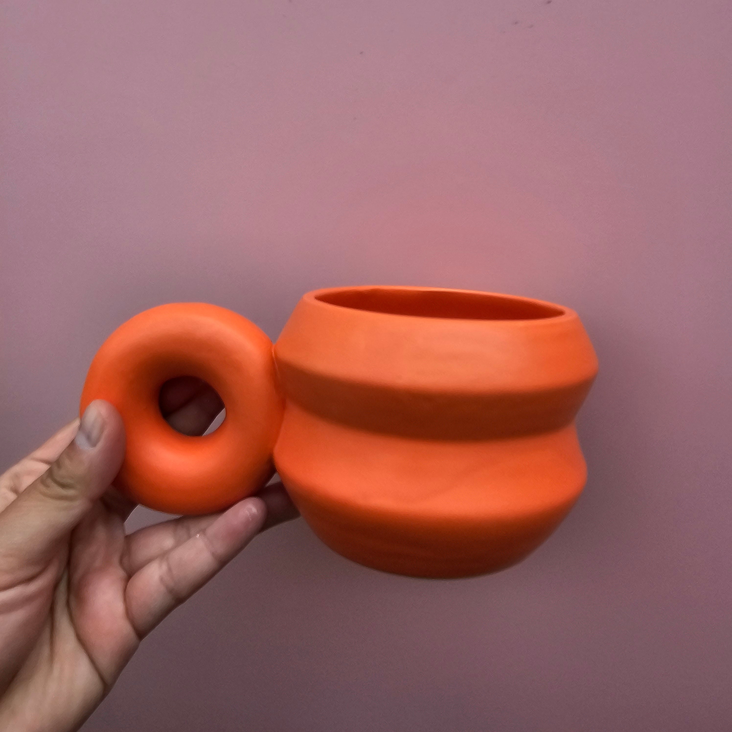 TANGERINE 🍊 ANGLES DONUT MUG