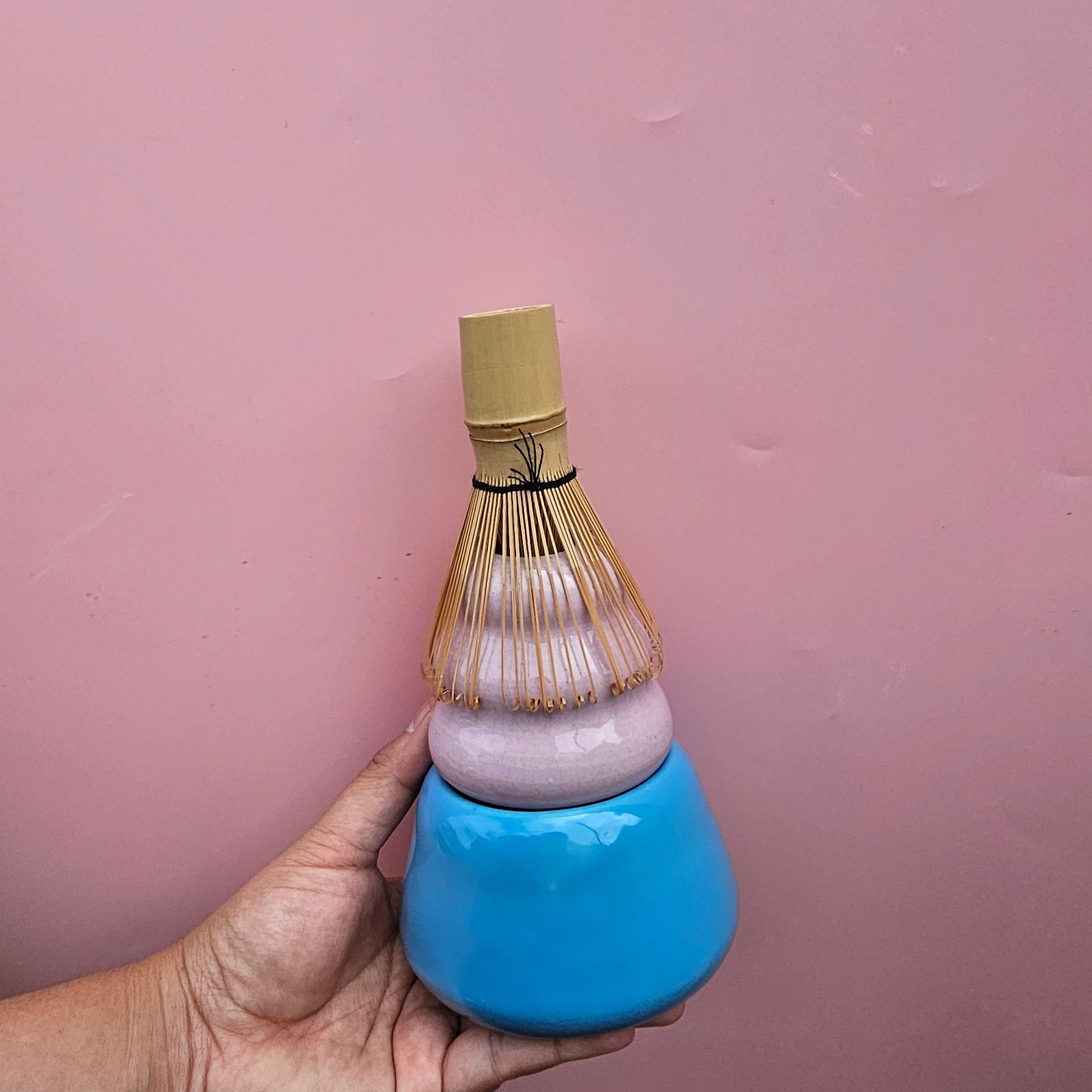 MATCHA WHISK AND CUP STACKER