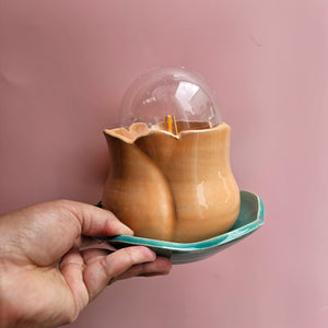 PEACHY TULIP FLOWER BLOOM LAMP