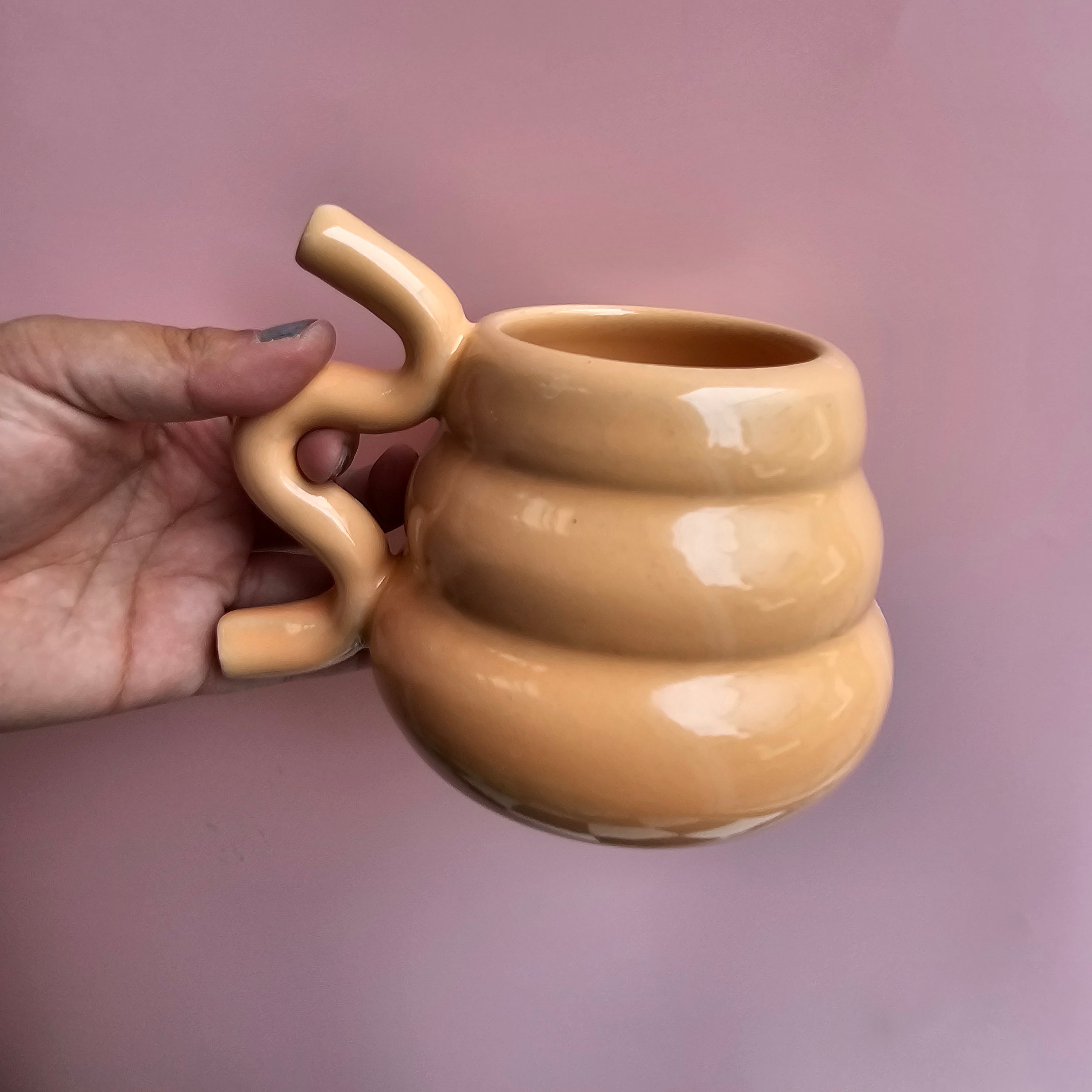 PEACHY CHUBBY SQUIGGLE MUG *SECONDS (Copy)