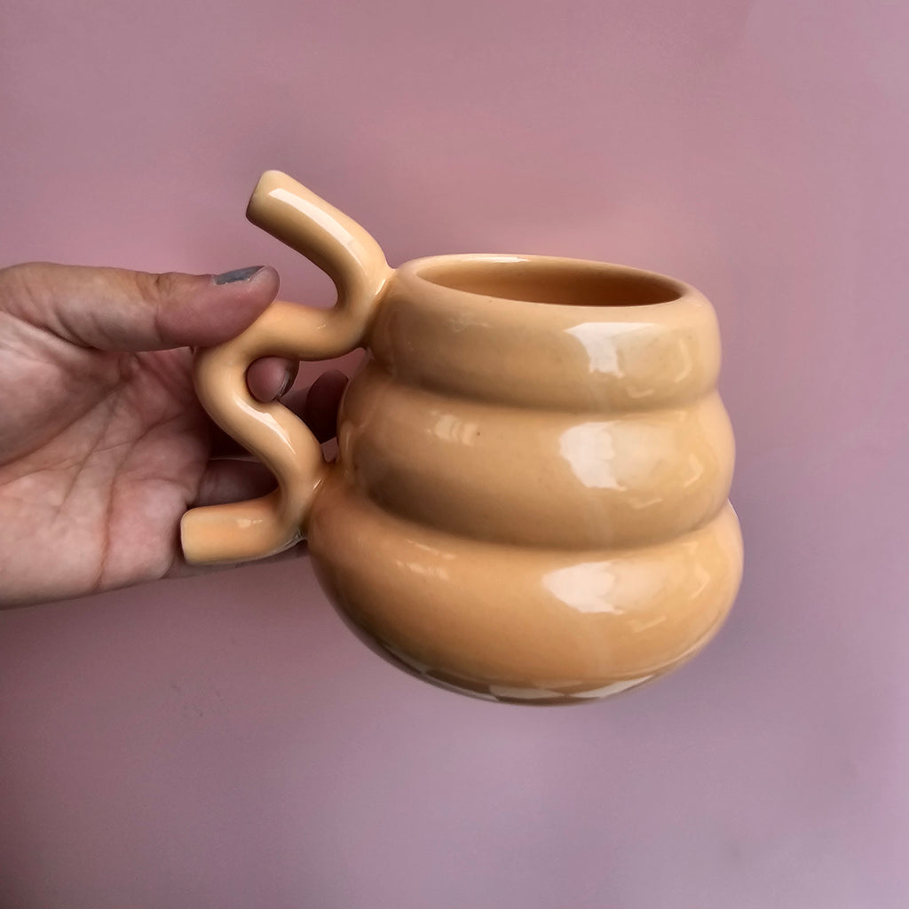 PEACHY CHUBBY SQUIGGLE MUG *SECONDS (Copy)