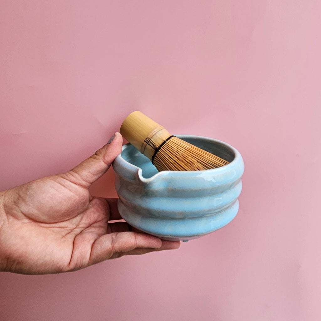 SKY ZIGZAG MATCHA BOWL
