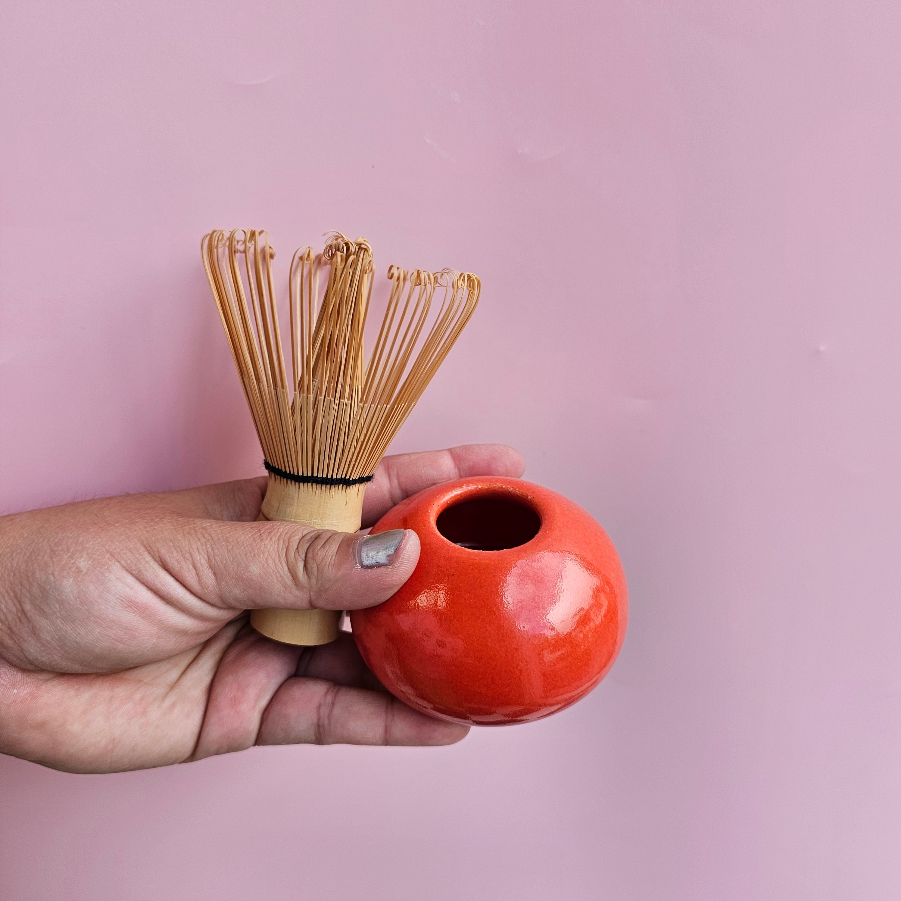 CHERRY MATCHA WHISK HOLDER