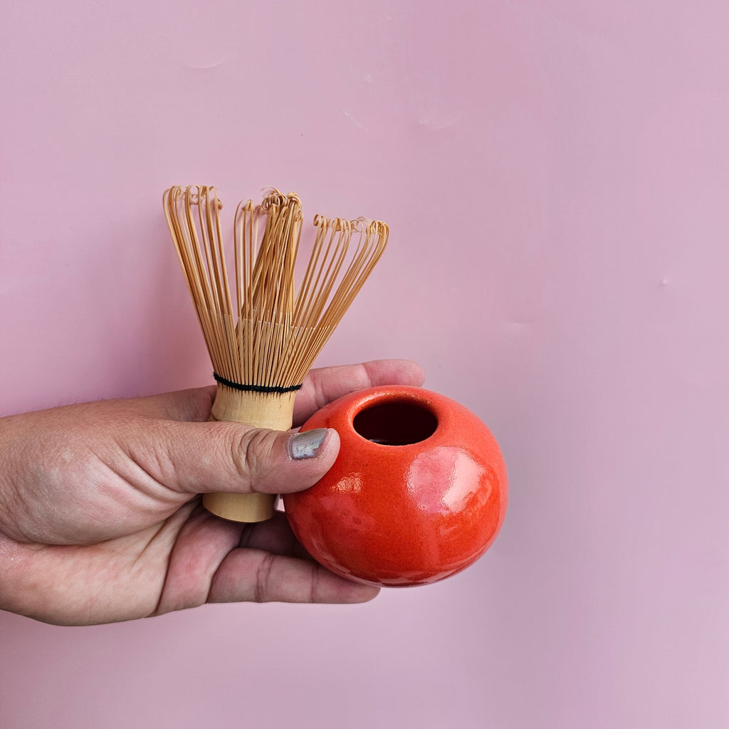 CHERRY MATCHA WHISK HOLDER
