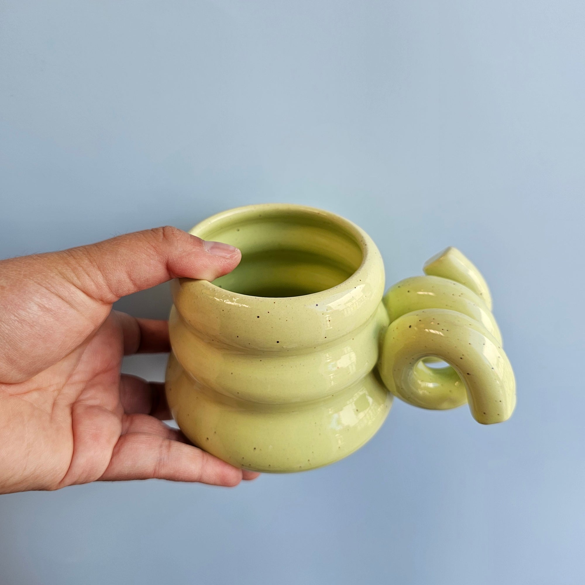 MINTY CHUBBY SPRING SPECKLED MUG