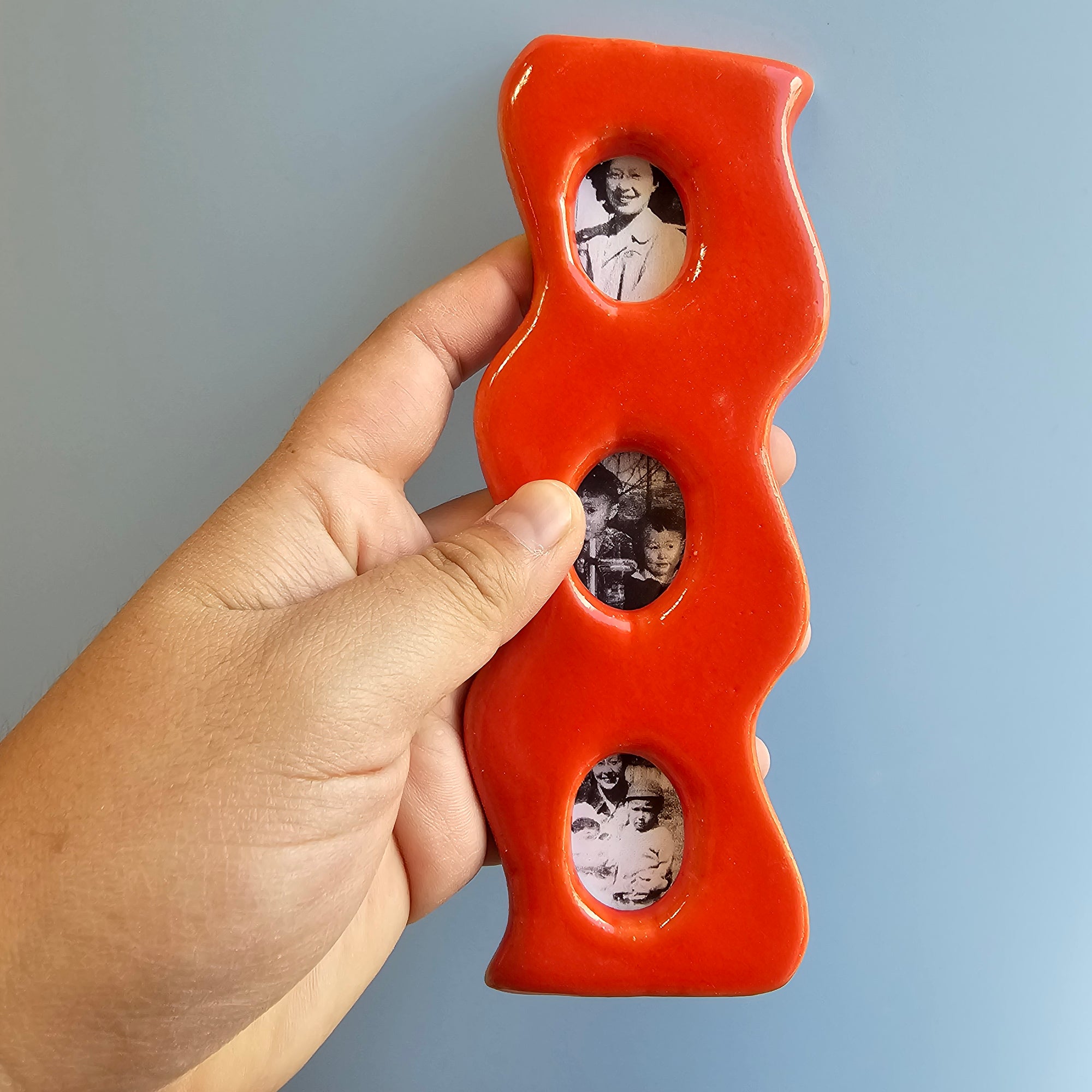 CHERRY SQUIGGLE TRIPLE MINI FRAME