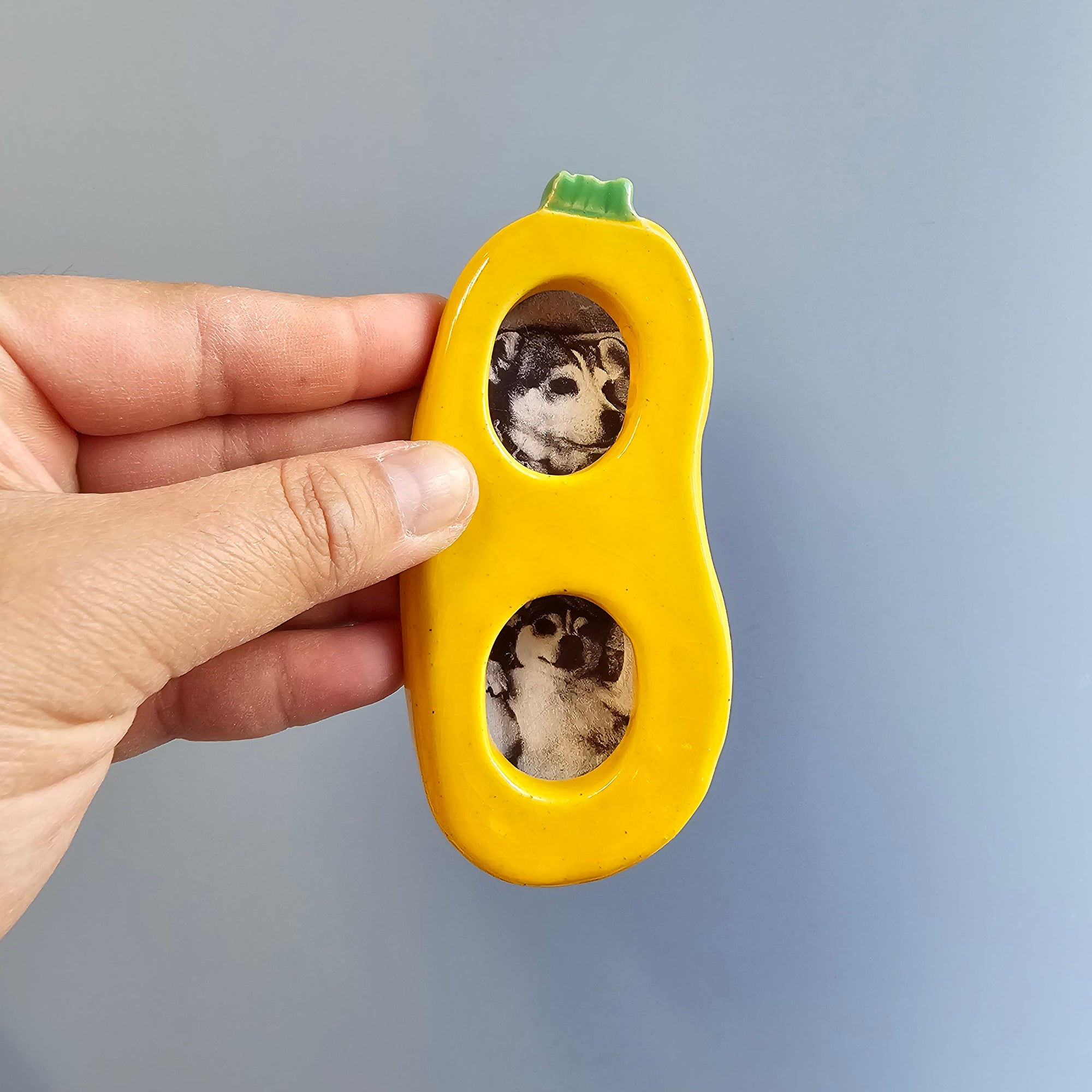 YELLOW ZUCCHINI DOUBLE MINI FRAME