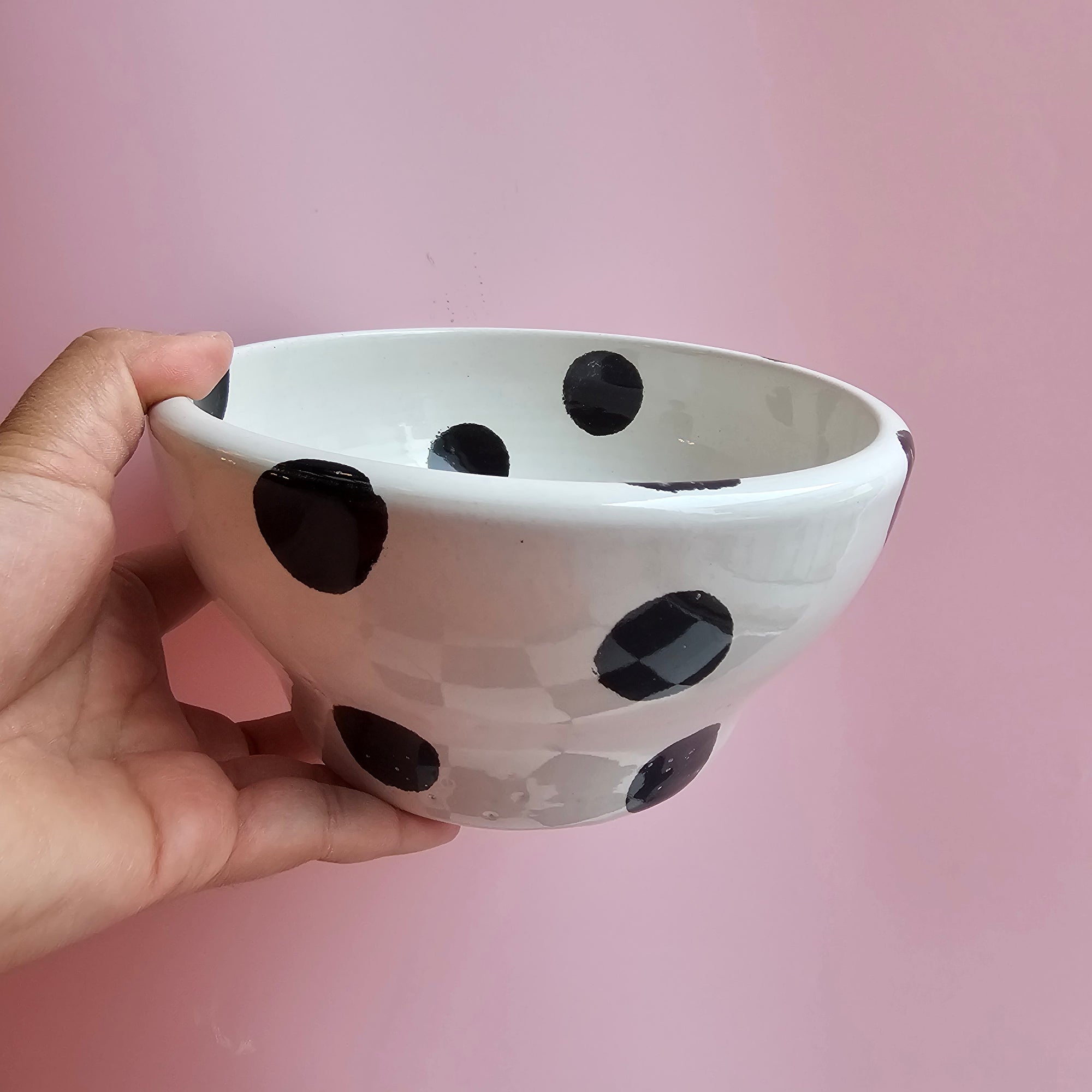 DALMATIAN RAMEN BOWL DOTS