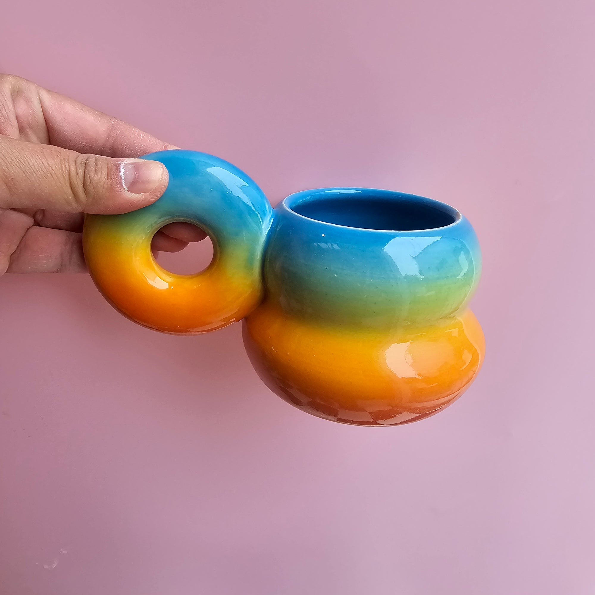 RAINBOW VENUS DONUT MUG
