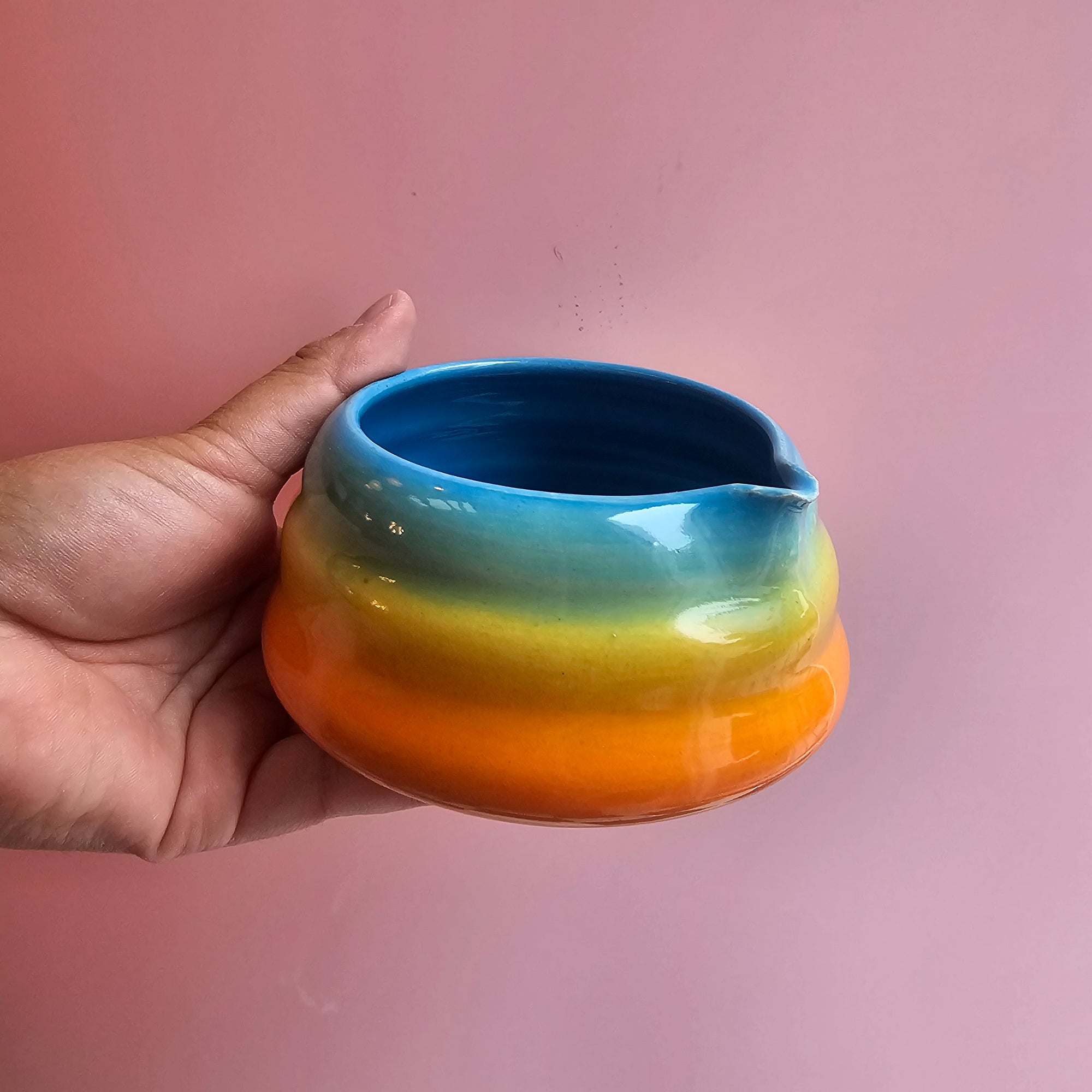 RAINBOW CHUBBY MATCHA BOWL