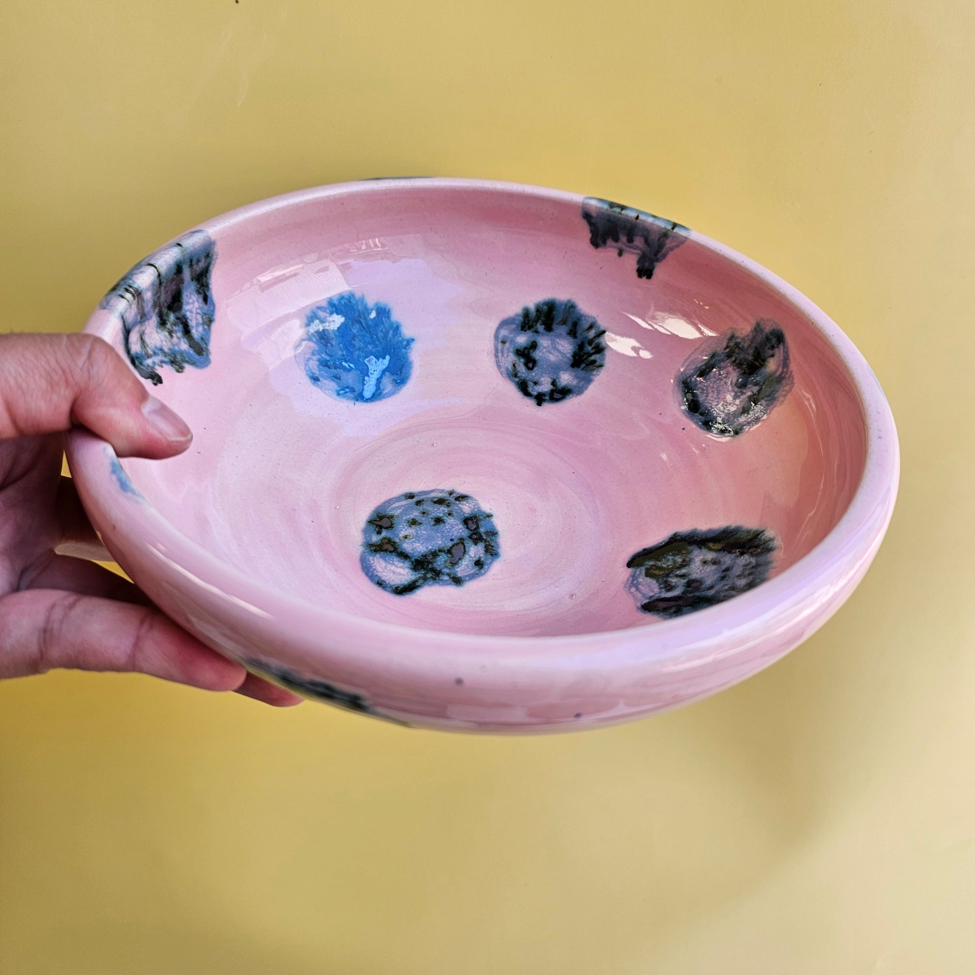 BIG DOTS PINKY & METEOR PLATE BOWL