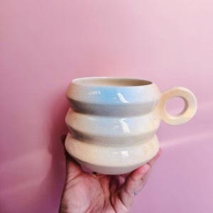 PASTEL COLORWAY ZIGZAG RING JUMBO MUG