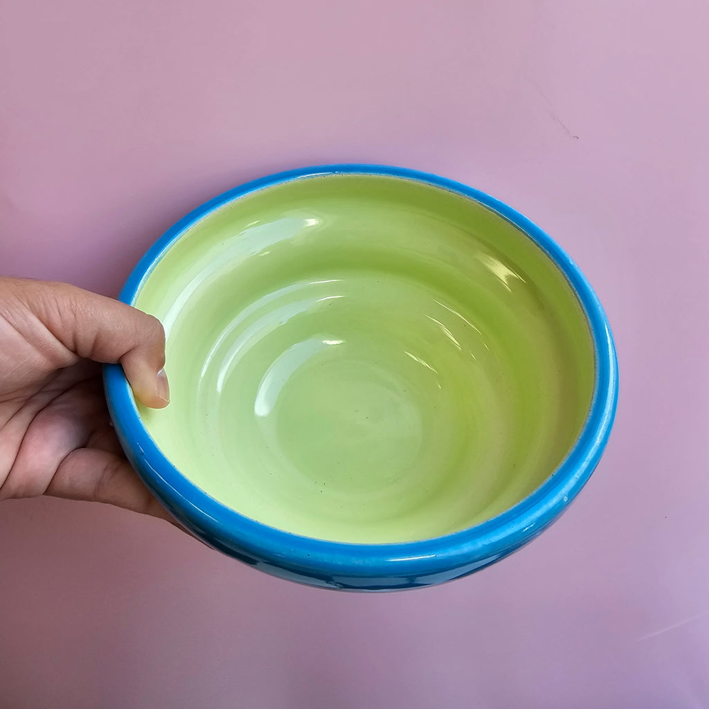TWO TONE MINTY/TROPICAL RAMEN BOWL!