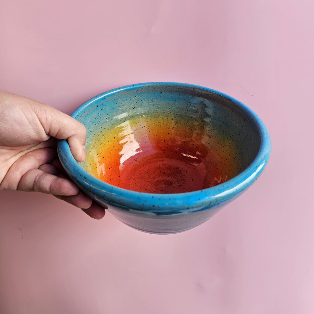 BOLD RAINBOW SPECKELD RAMEN BOWL