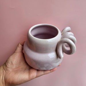 LAVENDER CURLY MUG!