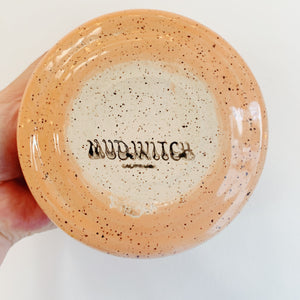 *SECONDS* PEACHY SPECKLED VENUS MATCHA BOWL
