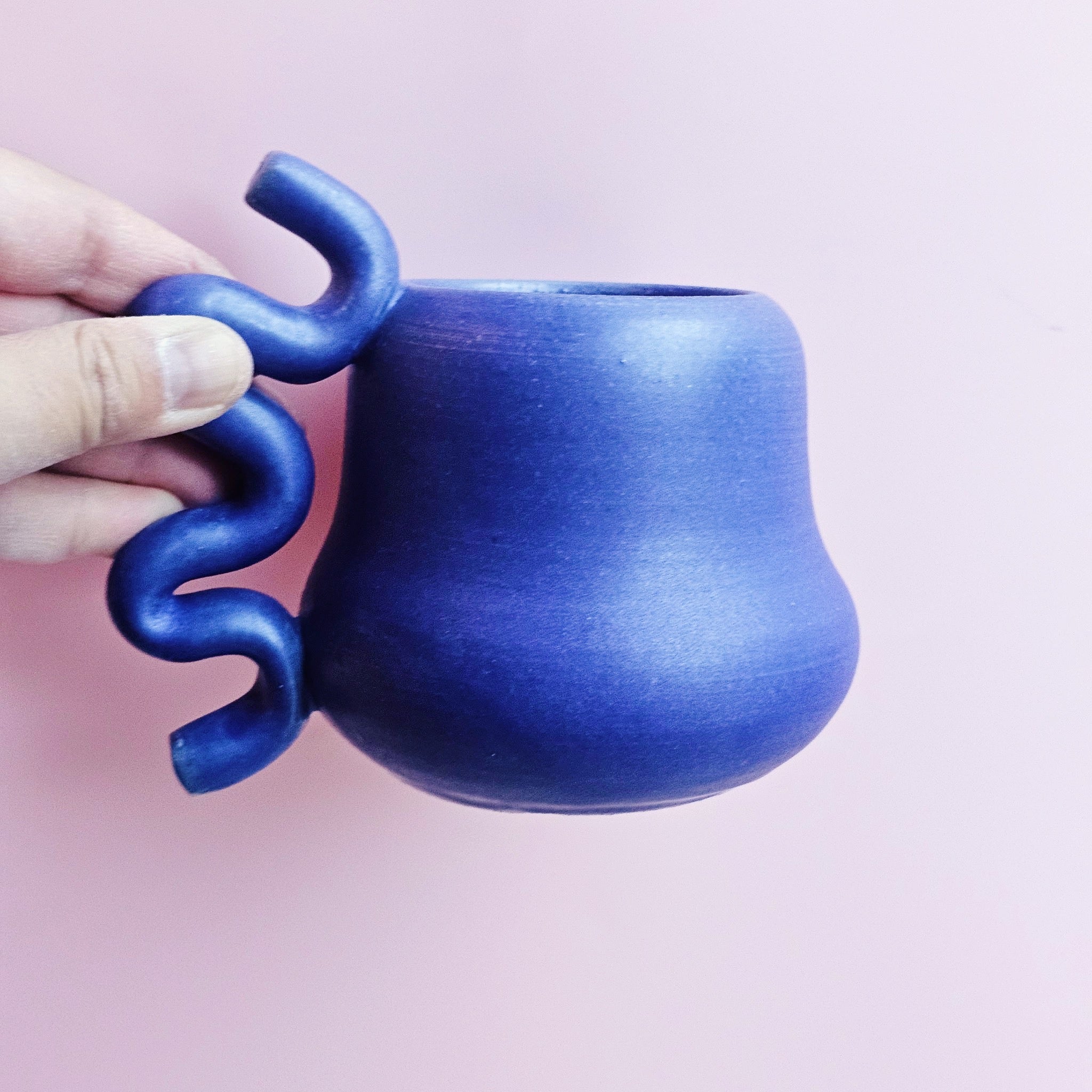 BLUEBERRY SQUIGGLE MUG