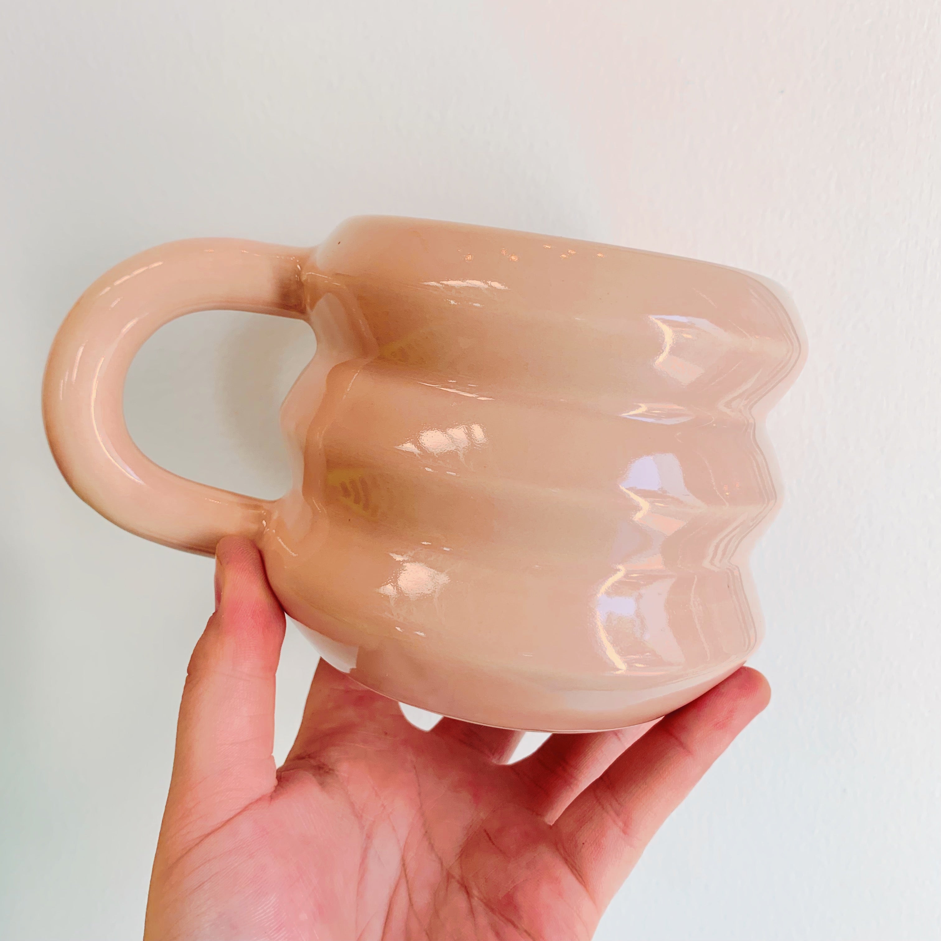 BLUSH JUMBO ZIGZAG MUG