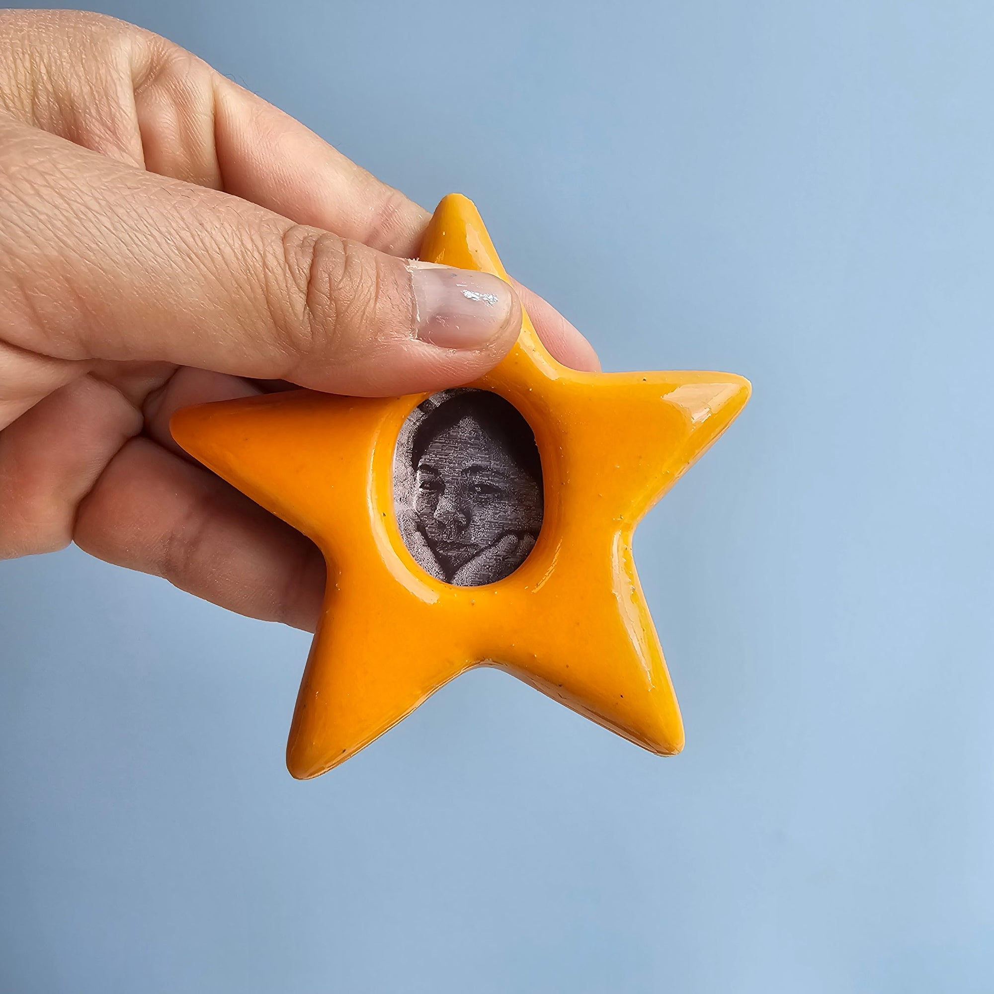 PUMPKIN MINI STAR OVAL PORTAL FRAME!