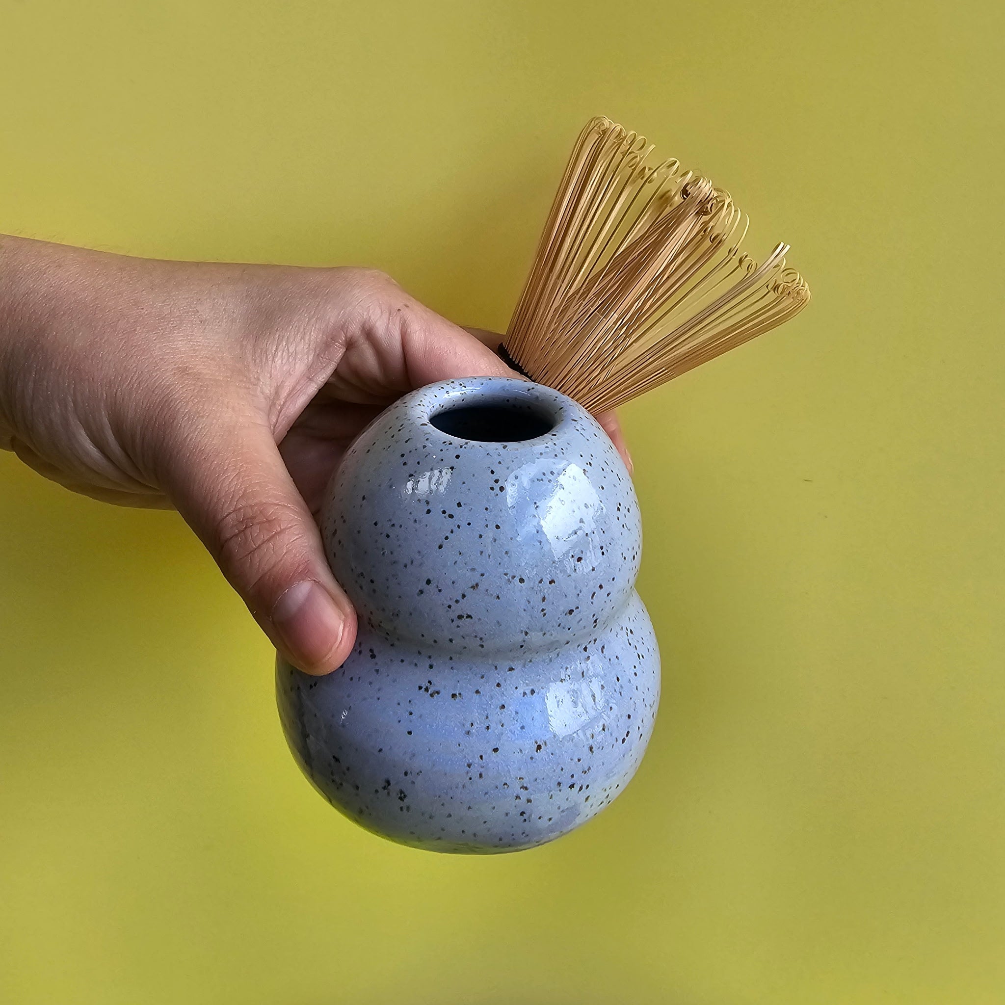 BLUE SKY SPECKLED VENUS MATCHA WHISK HOLDER