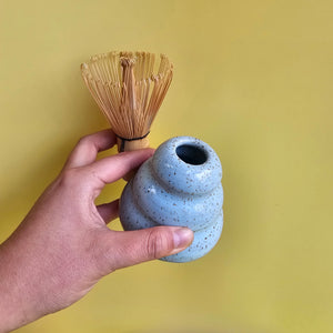 BLUE SKY SPECKLED MATCHA WHISK HOLDER