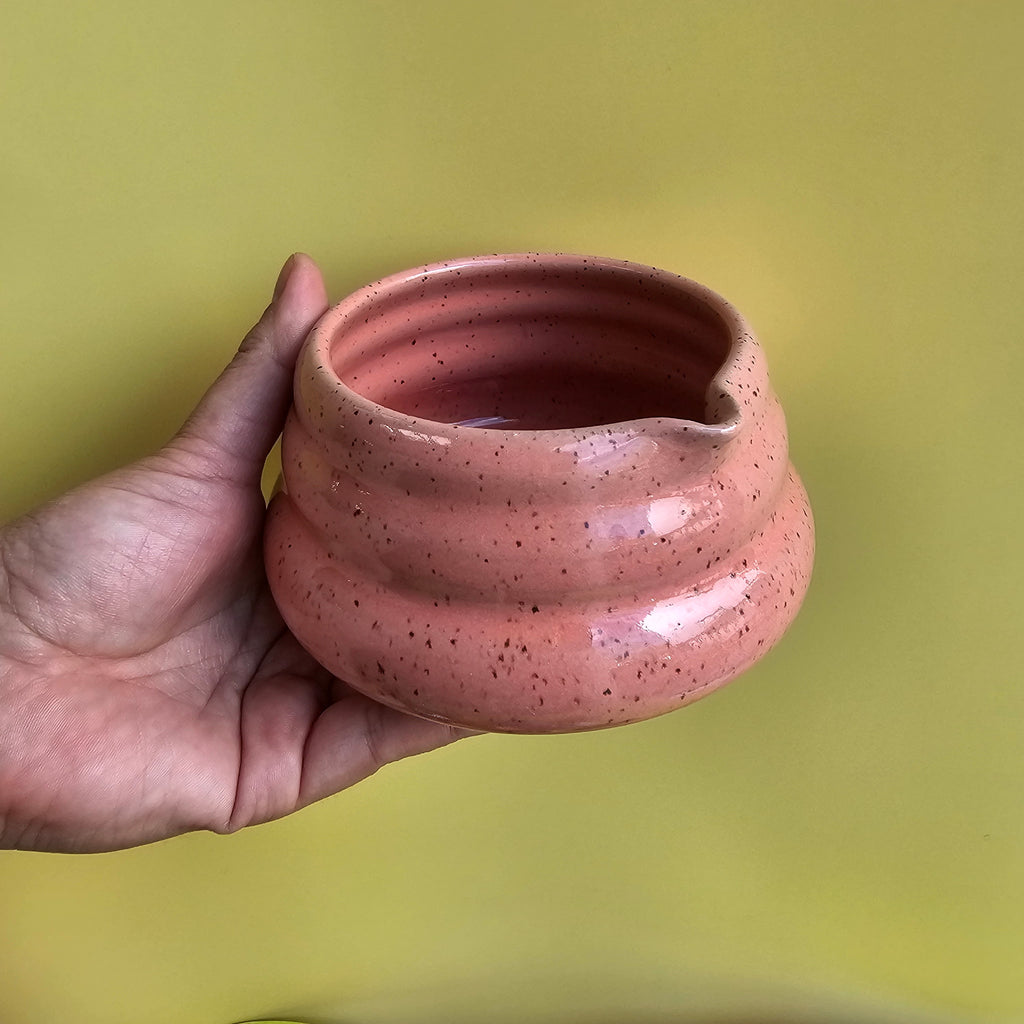 FLAMINGO SPECKLED CHUBBY MATCHA BOWL