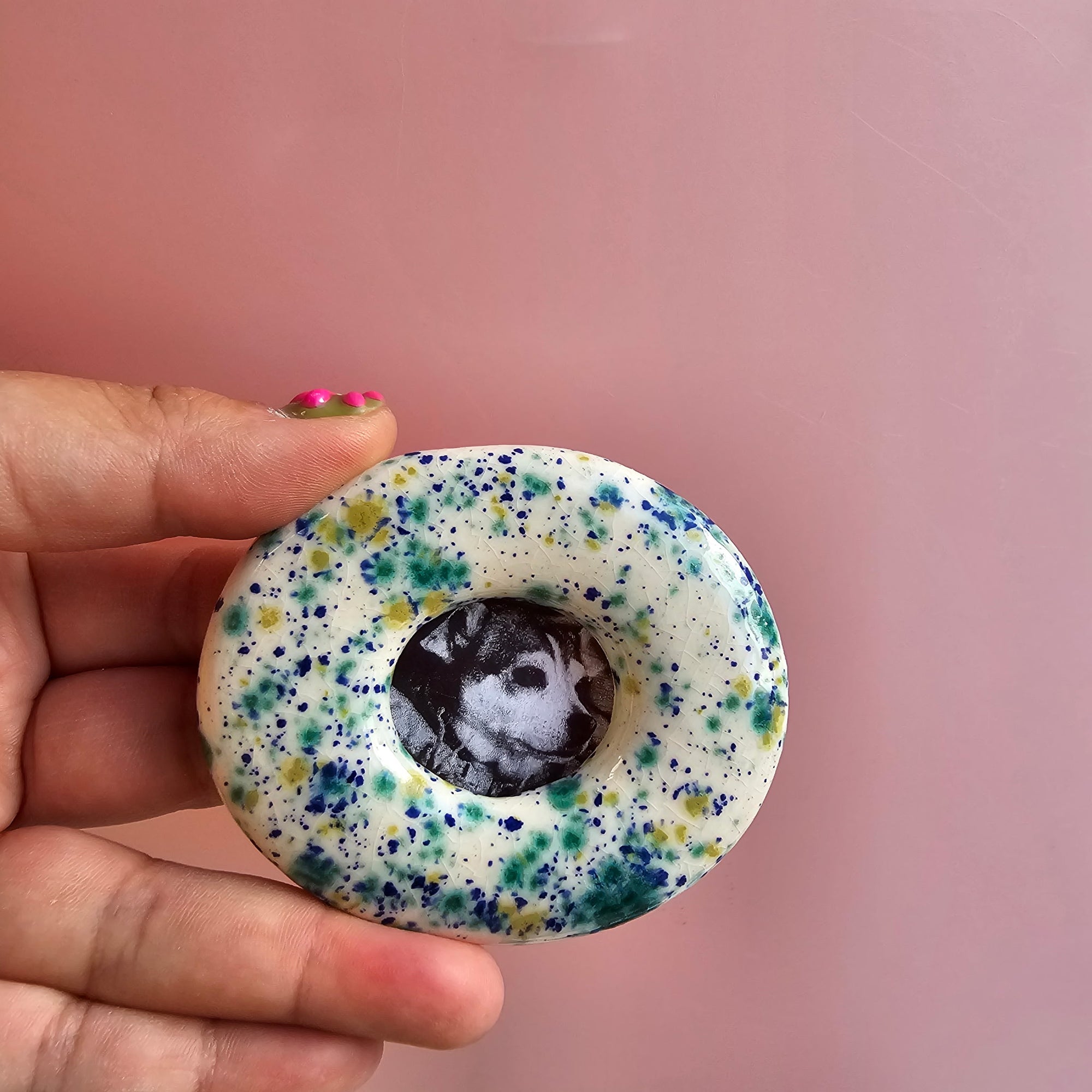 ROBINS EGG OVAL PORTAL FRAME!