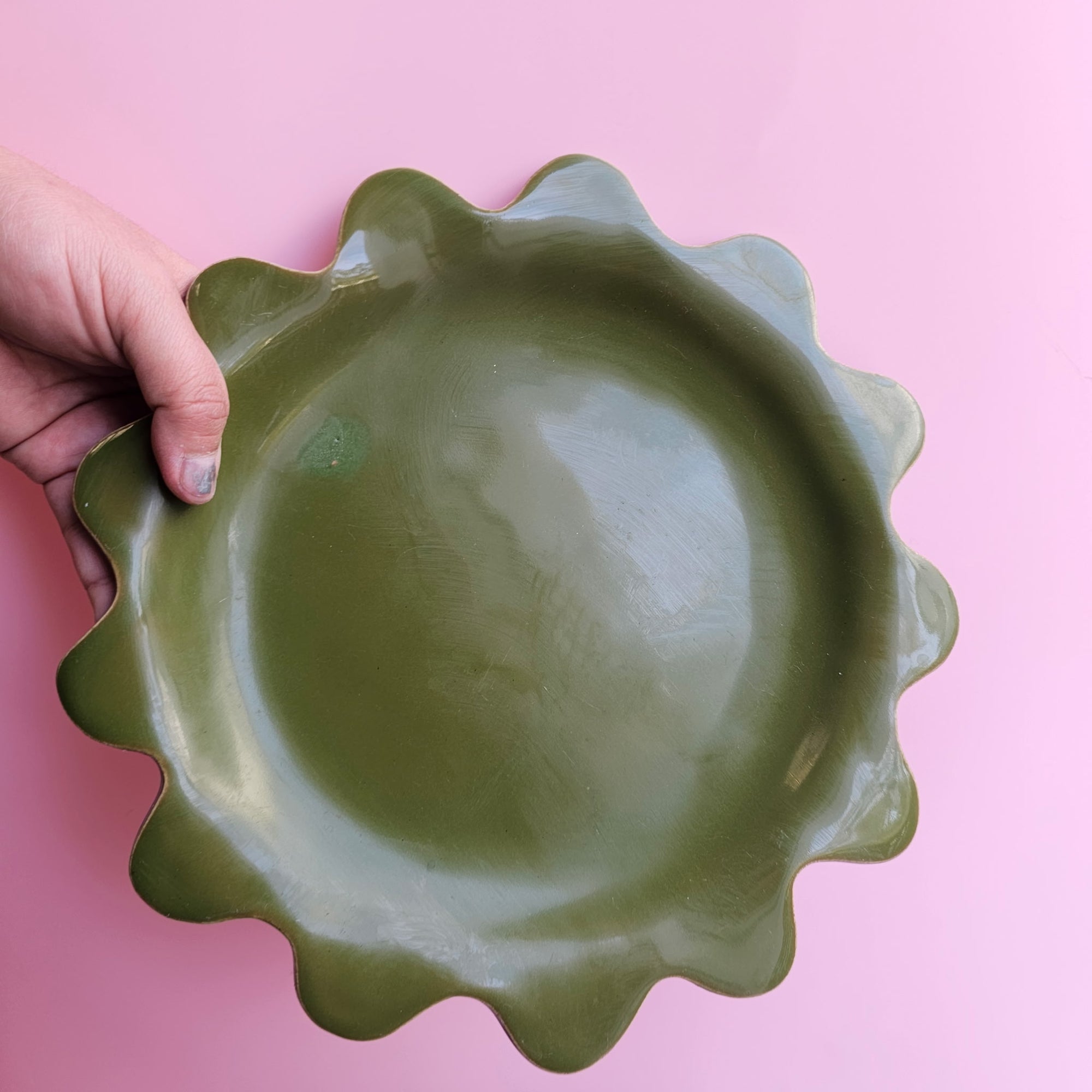 *SECONDS* MOSS LARGE DAISY PLATE!