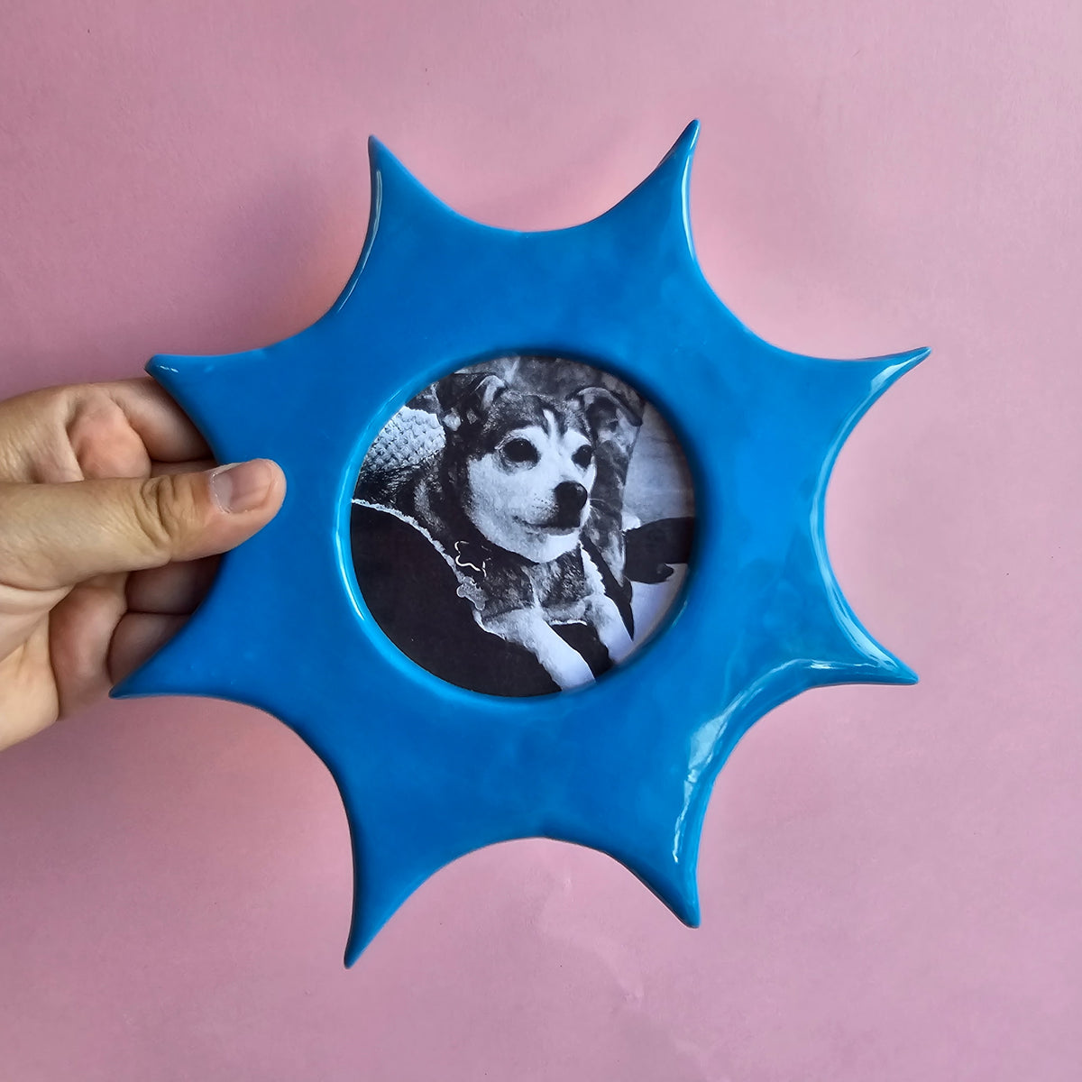 TROPICAL BLUE LARGE WALL FRAME