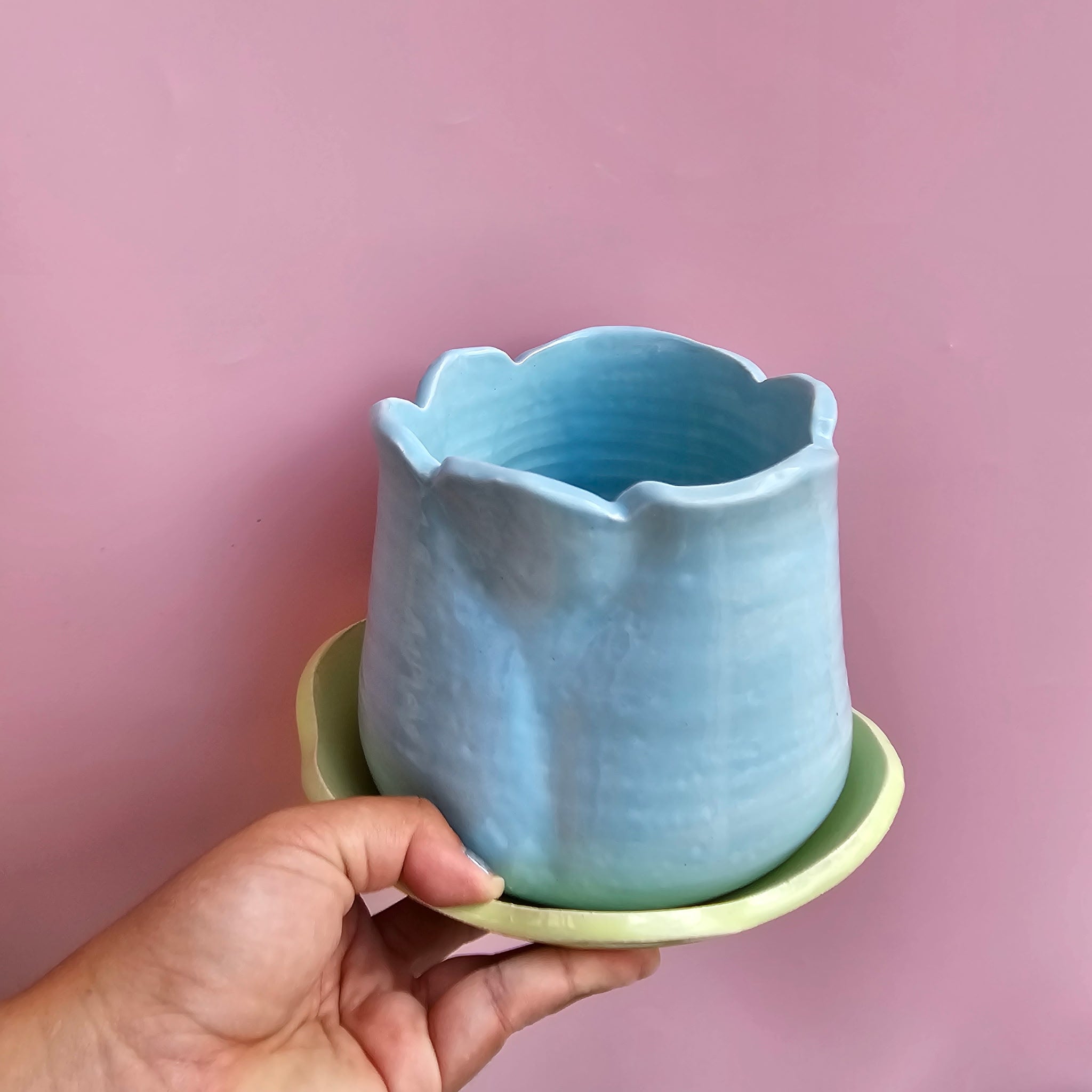 BLUE SKY MINTY TULIP LAMP