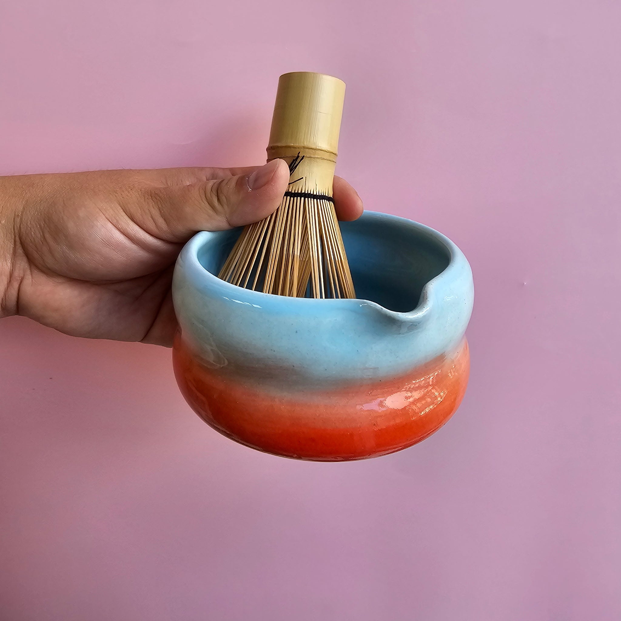 OMBRÉ SKY/CHERRY VENUS MATCHA BOWL!