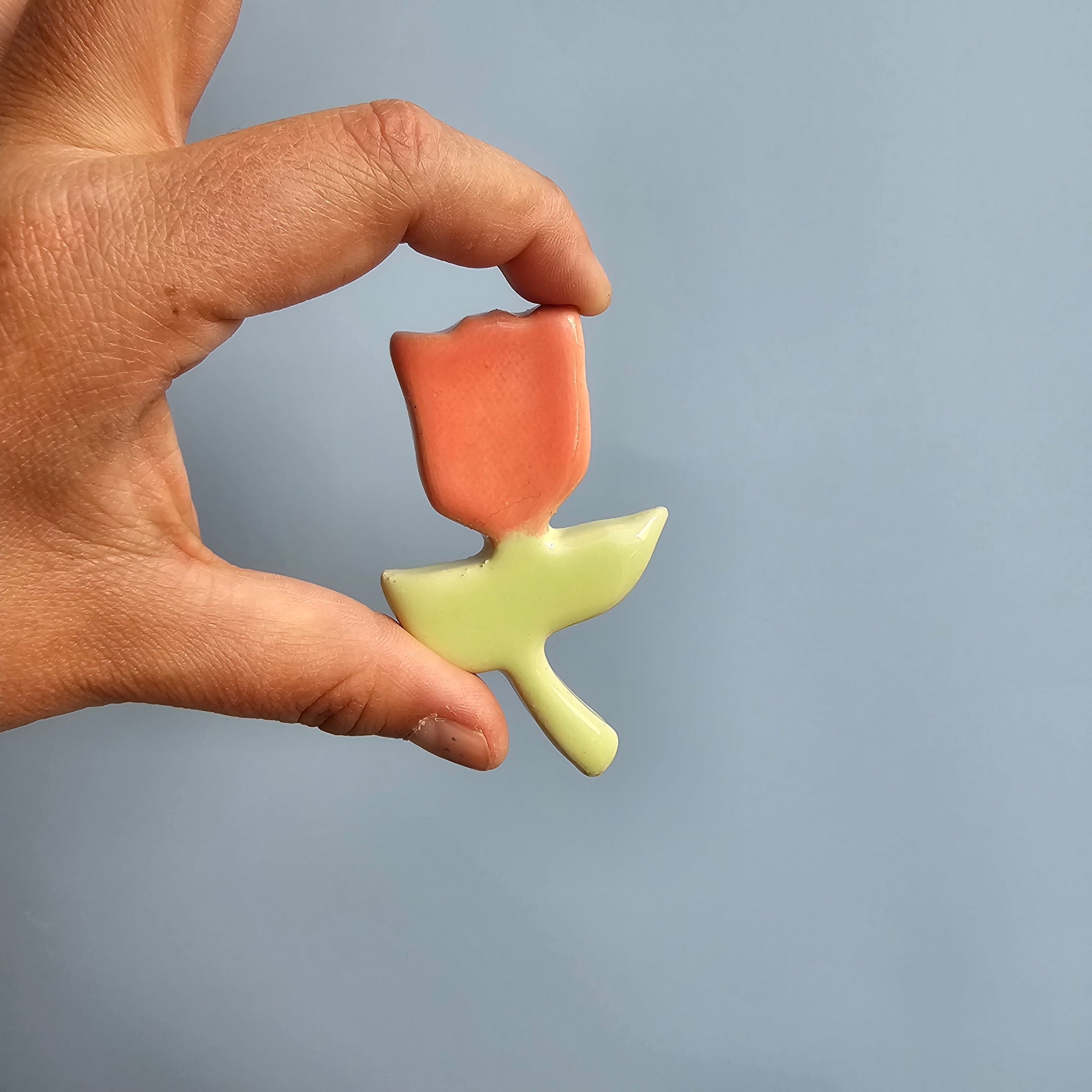 FLAMINGO/MINTY TULIP MAGNET!