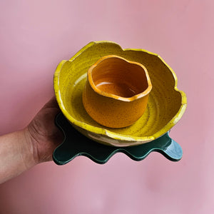 DAFFODIL MORNING BLOOM 3PCS SET CUP, BOWL, AND PLATE